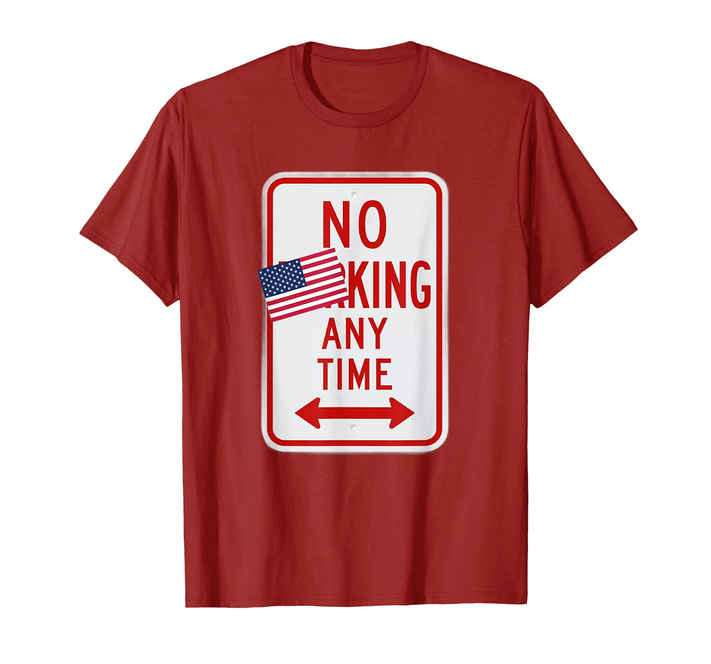 No King Any Time Satirical No Parking Sign Democracy T-Shirt