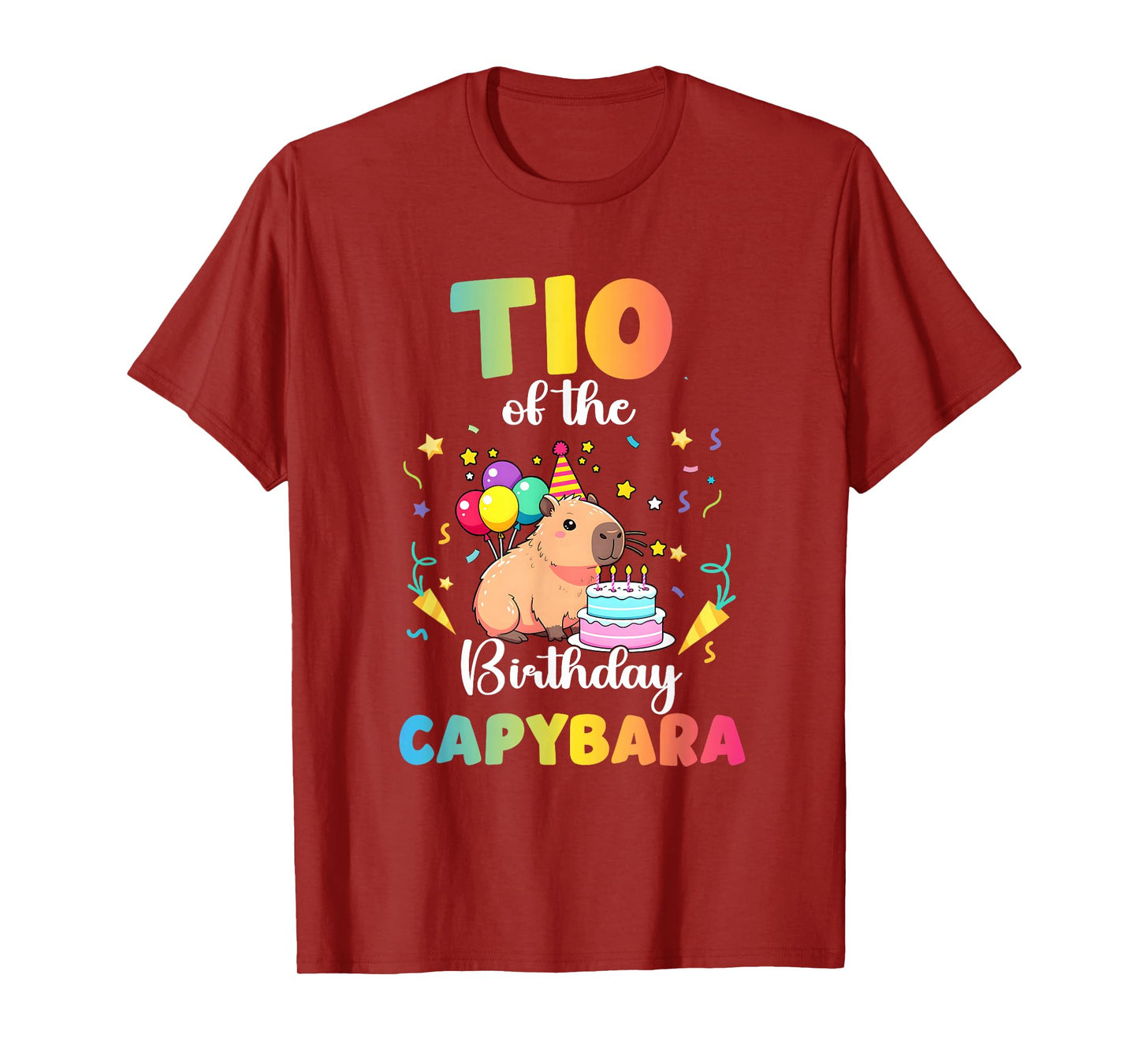TIO of The Birthday Girl Capybara Bday Party Family T-Shirt