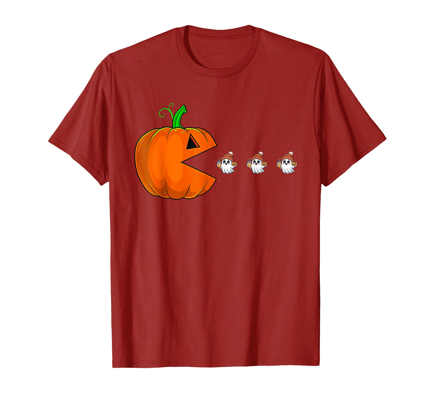 Halloween Pumpkin Funny Ghosts Boys Kids Women Men T-Shirt