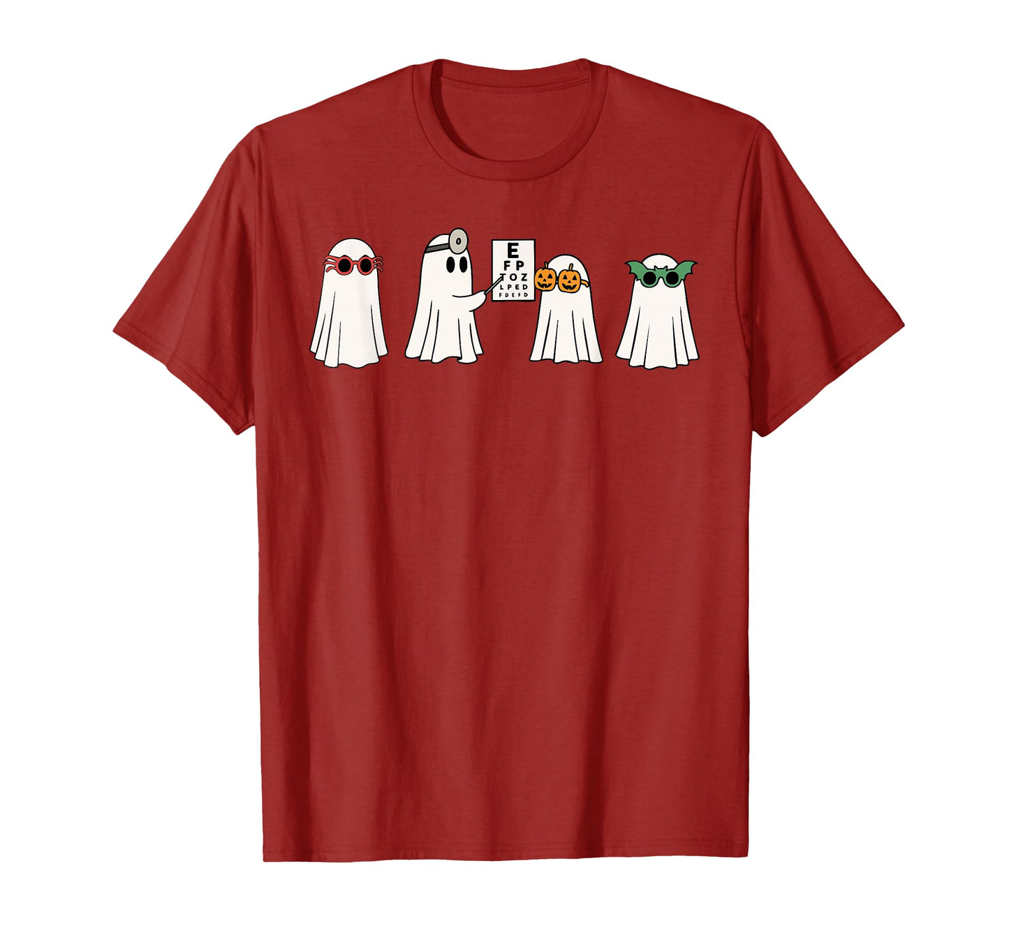 Optometrist Ghost Boo Vision Center Halloween Optician T-Shirt