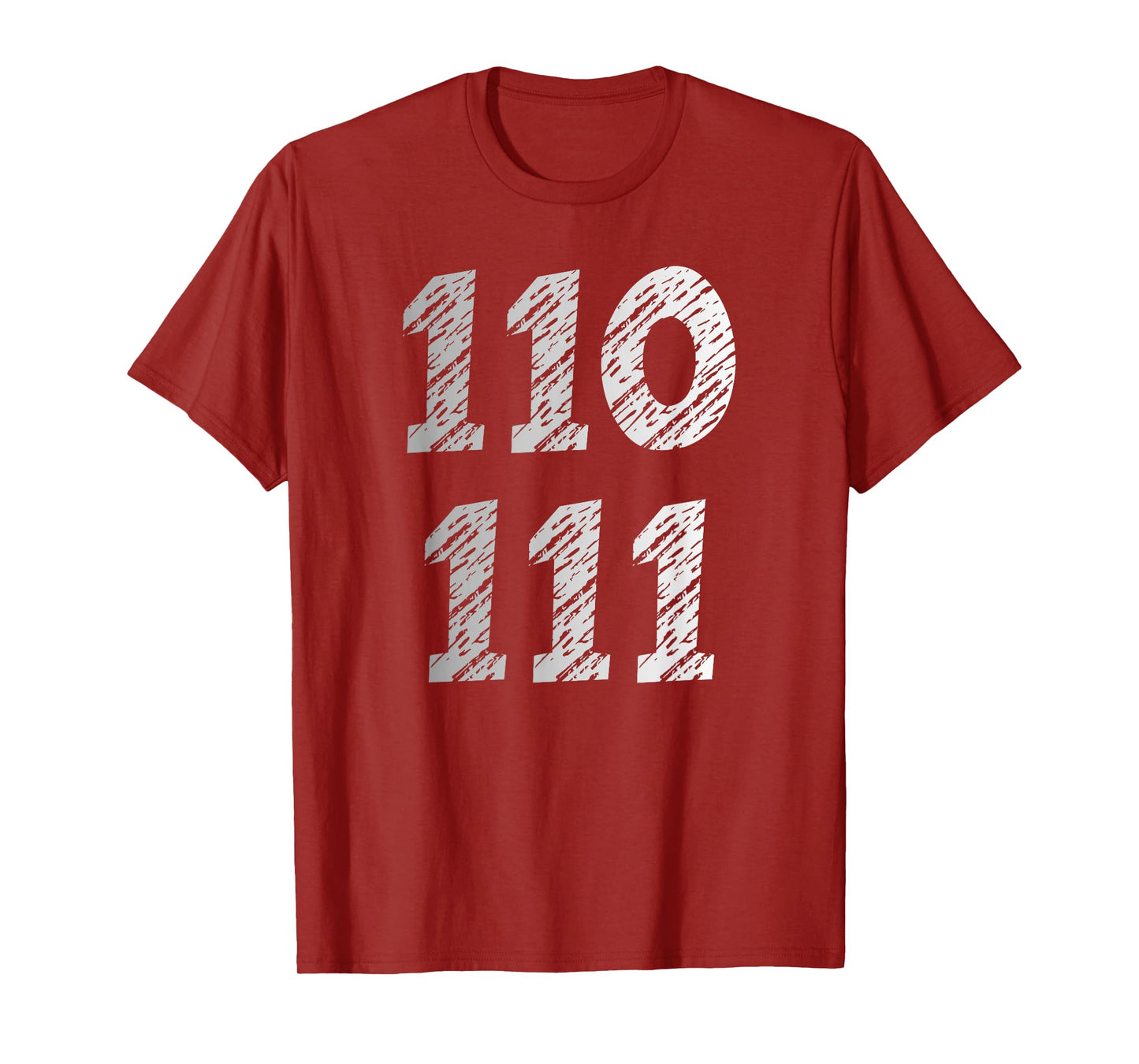 Binary 6 and 7 Geek Humor Six Seven Programmer T-Shirt