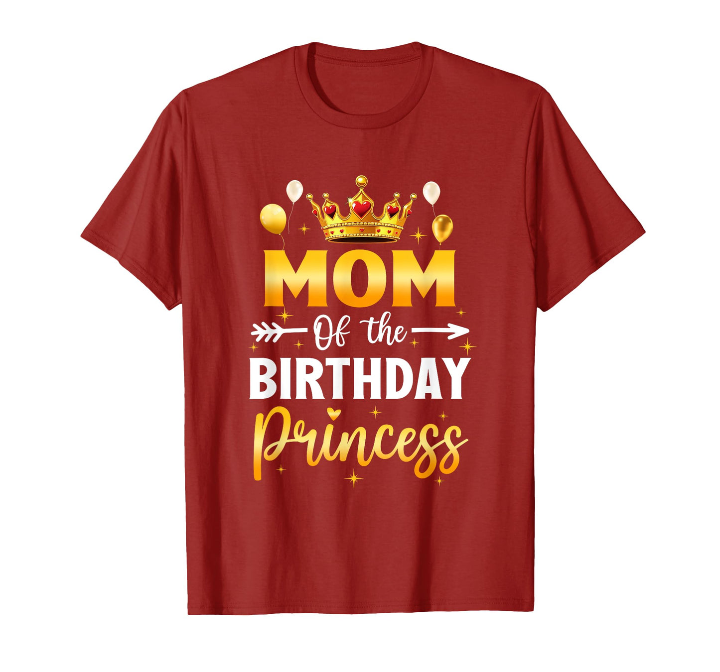 Mom Of The Birthday Princess Birthday Girl Party Family T-Shirt