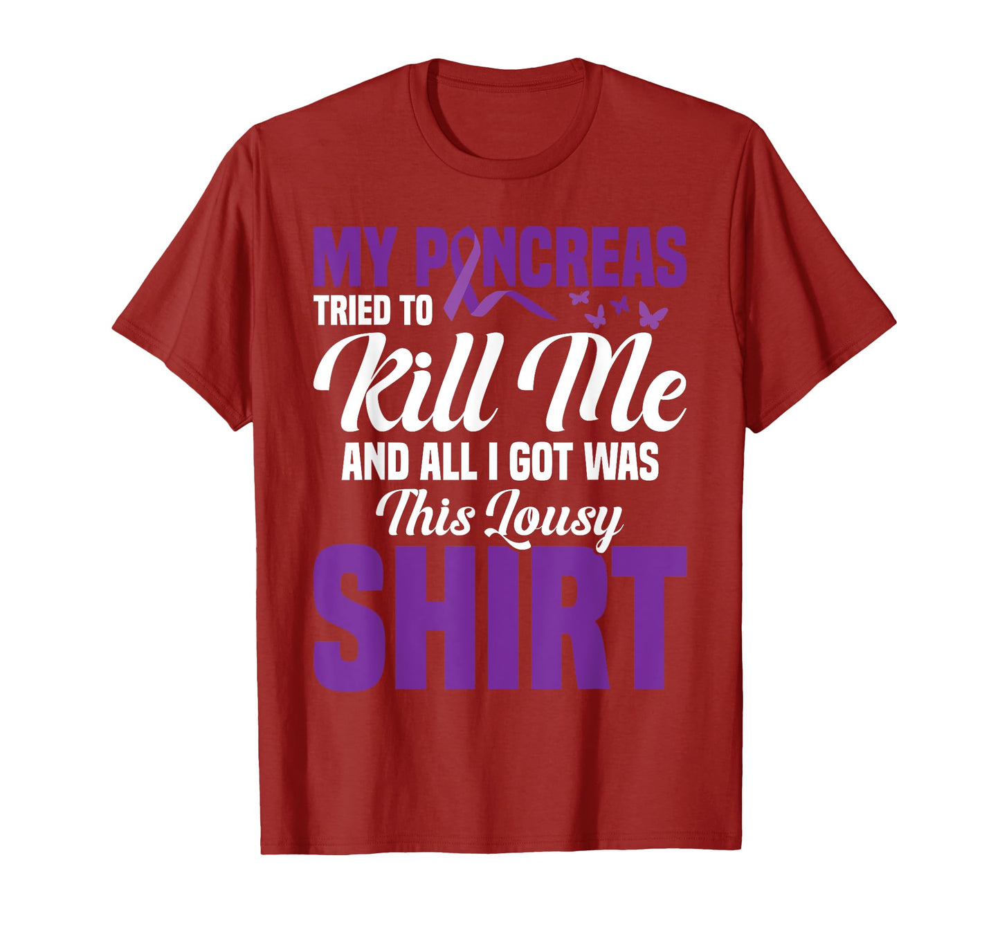 Pancreas Type One Diabetes Pancreatitis Pancreatectomy T-Shirt