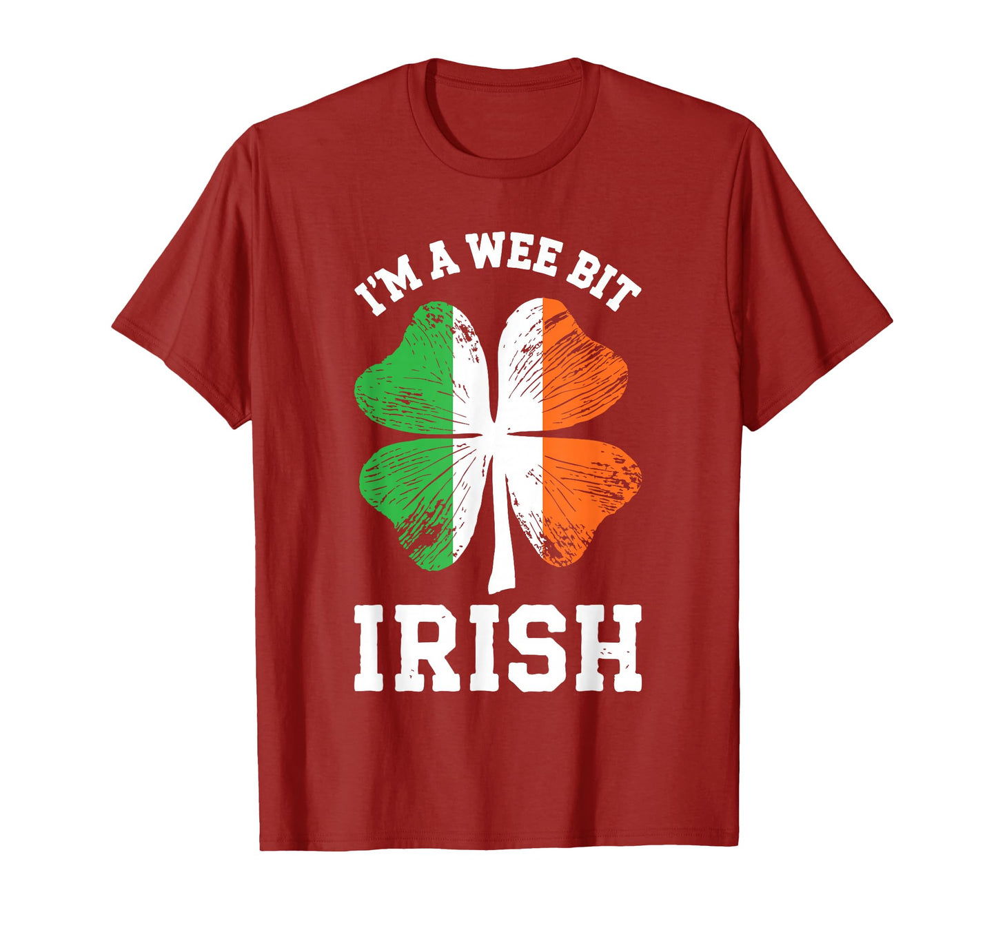 I'm A Wee Bit Irish Shirt Men Women Kids St Patricks Day T-Shirt