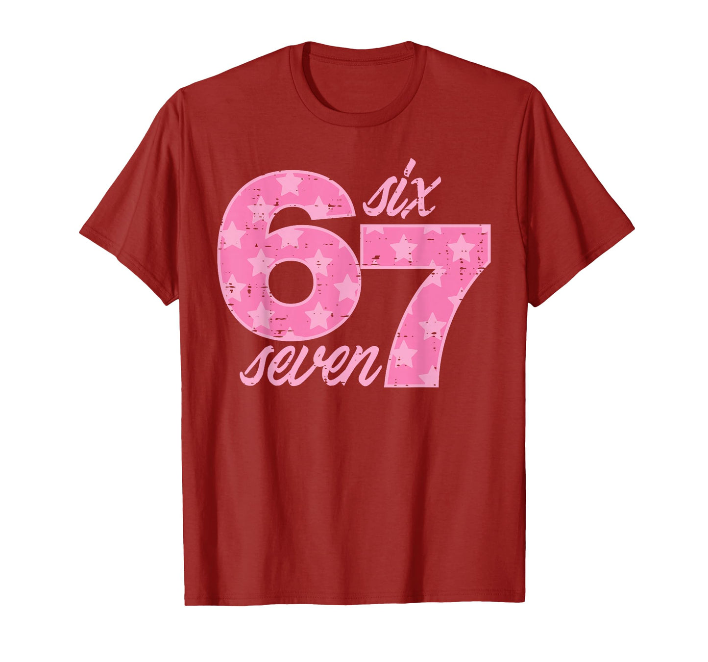 Six Seven 67 Meme Funny Meme 6 7 Costume Kids Girls Youth T-Shirt
