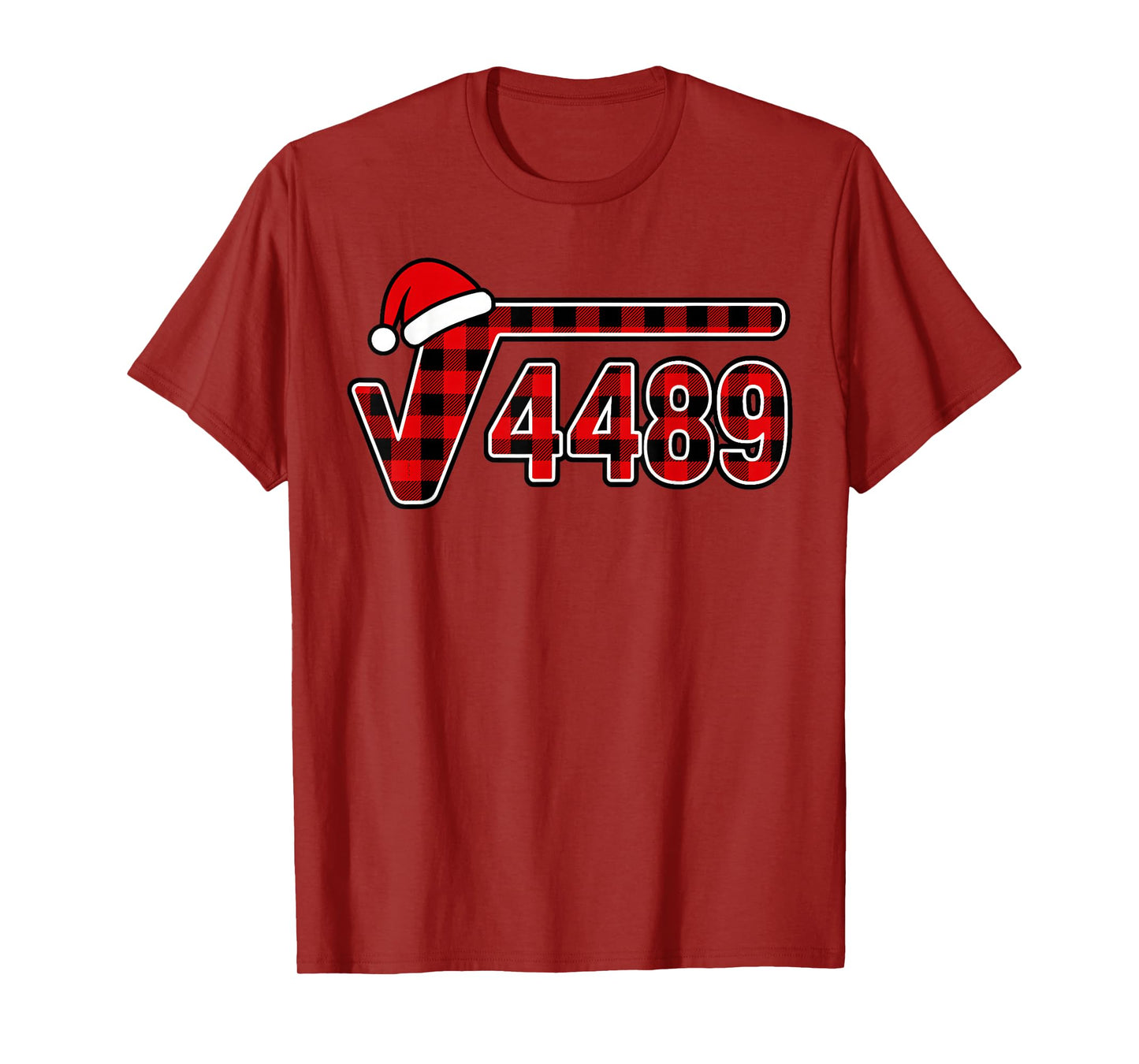 67 Meme Christmas Square Root 4489 Six Seven Math Teacher T-Shirt