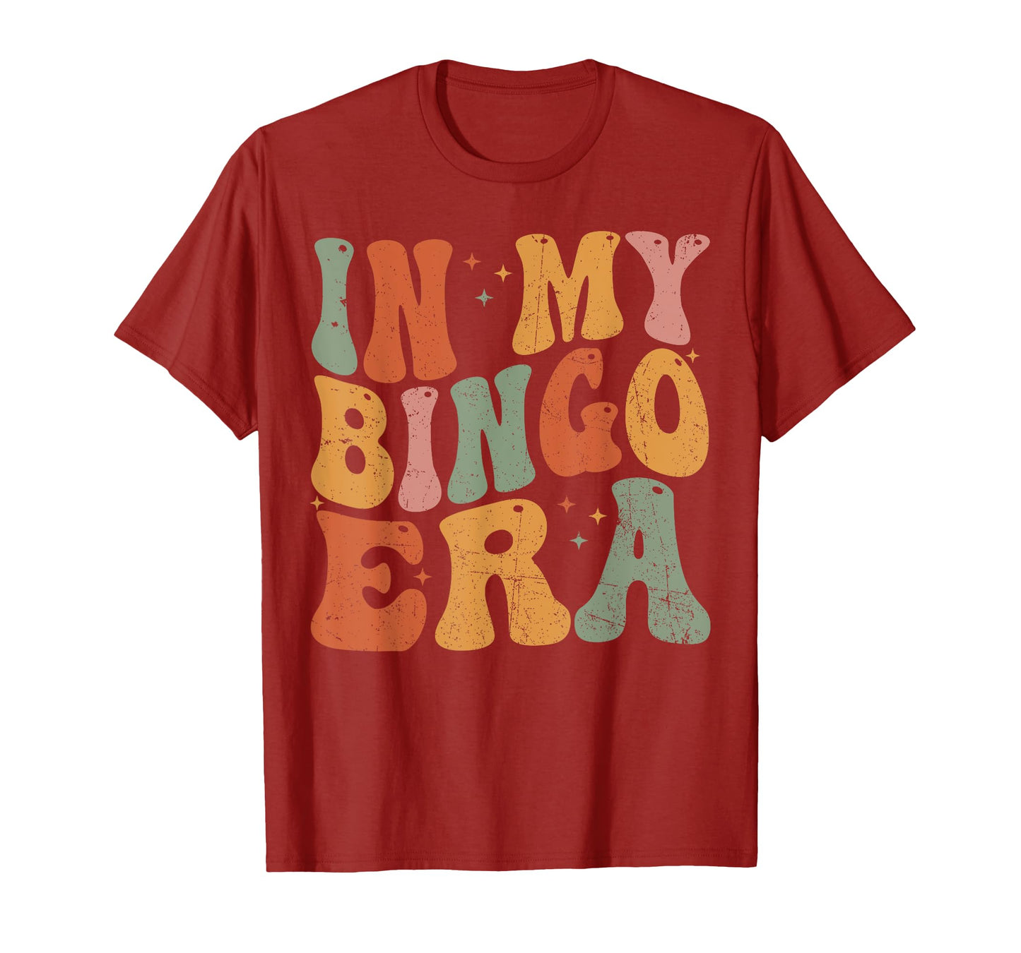 in My Bingo Era Retro Groovy T-Shirt