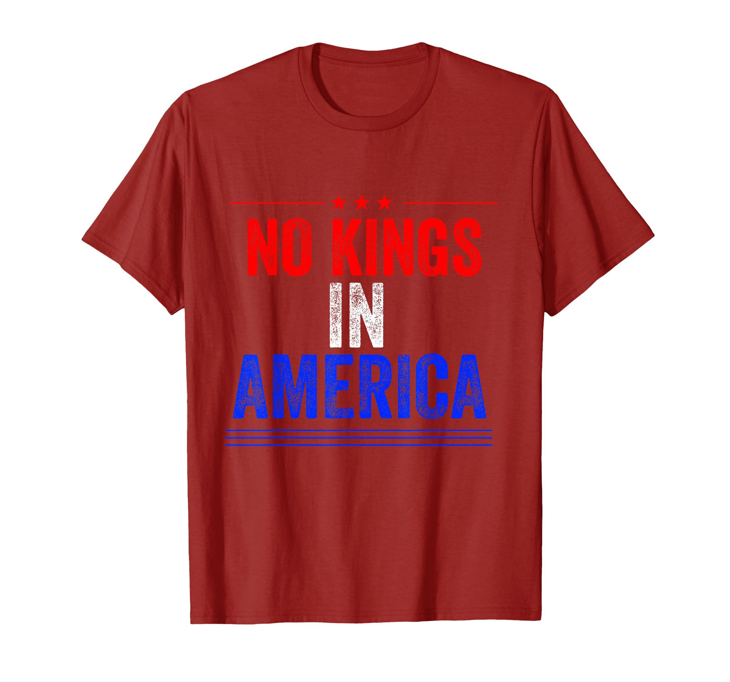 No Kings in America flag Protest Save Democracy T-Shirt