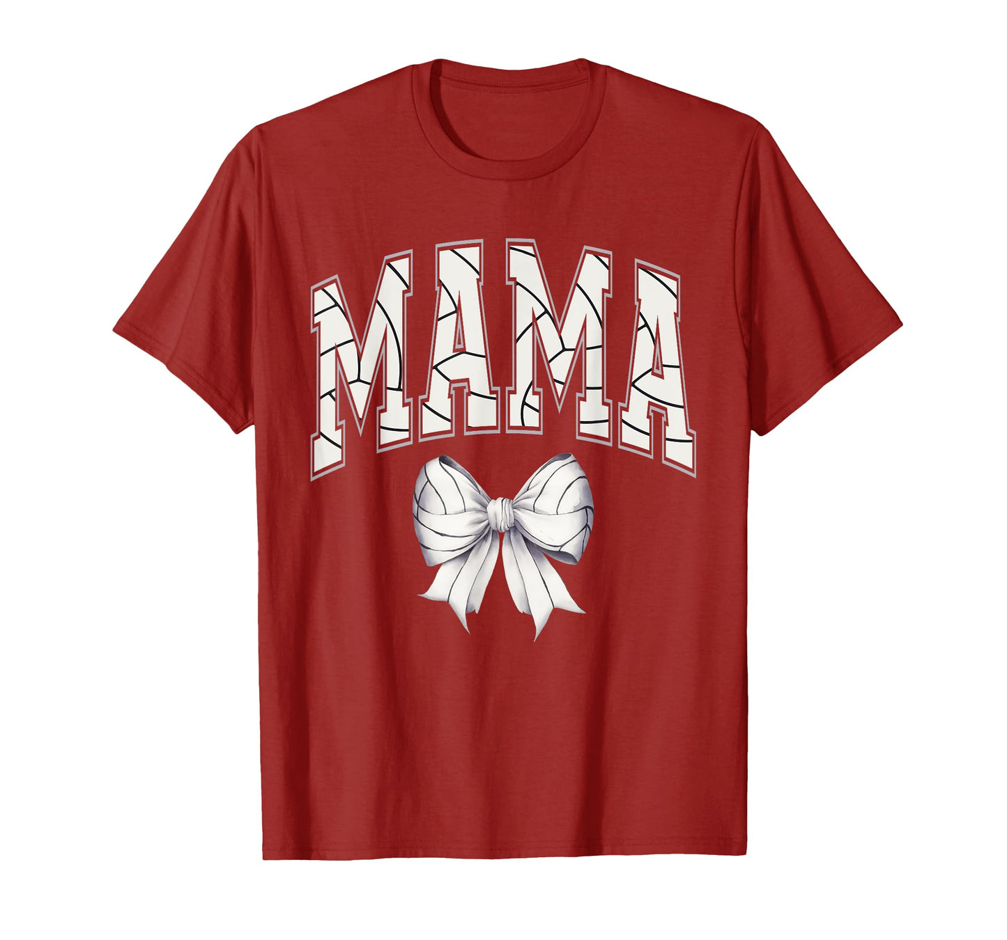 Volleyball Mama Shirt Volleyball Mom Coquette Bow Game Day T-Shirt