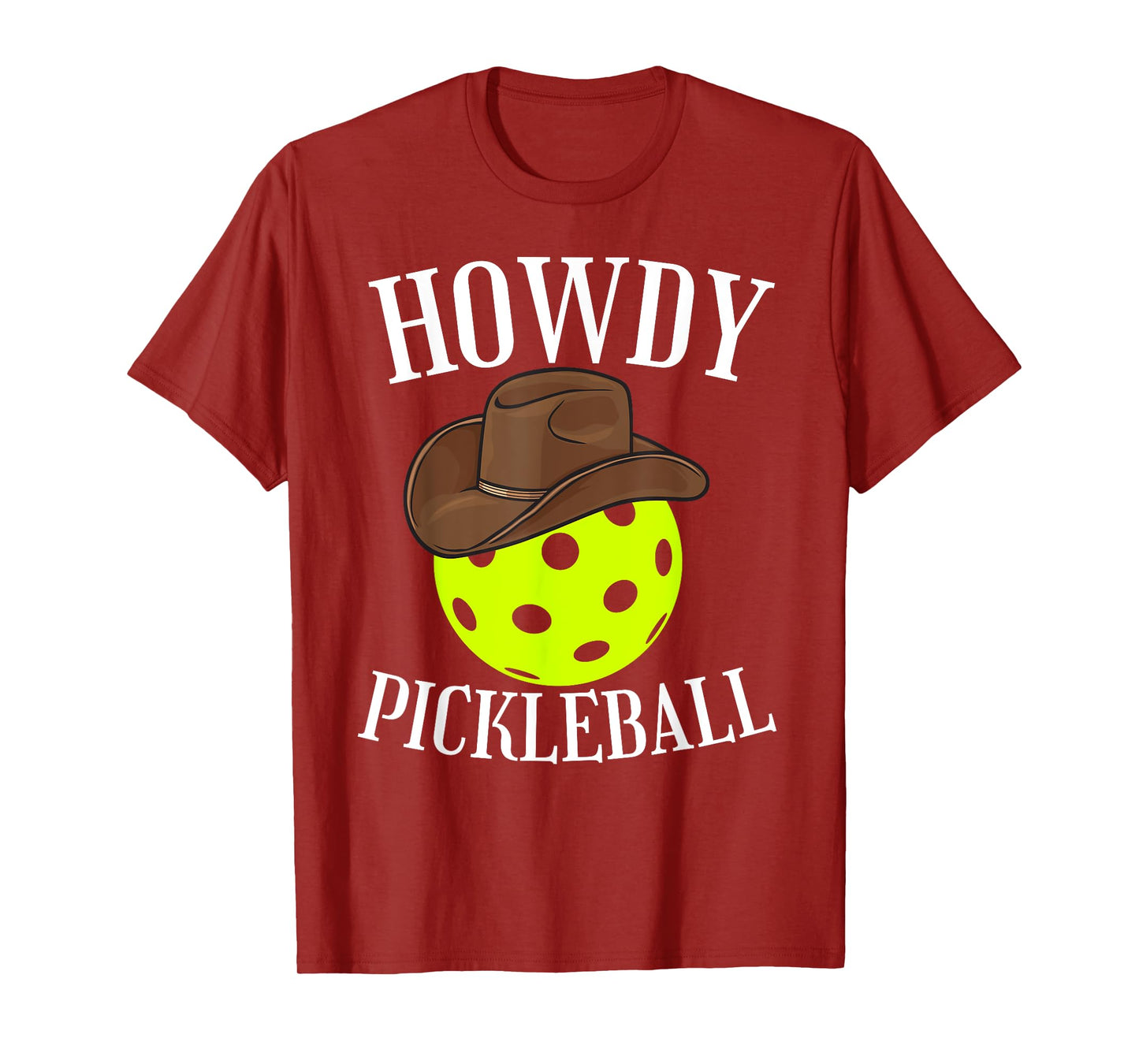 Howdy Pickleball Cowboy Cowgirl Western Pickleball Lover T-Shirt