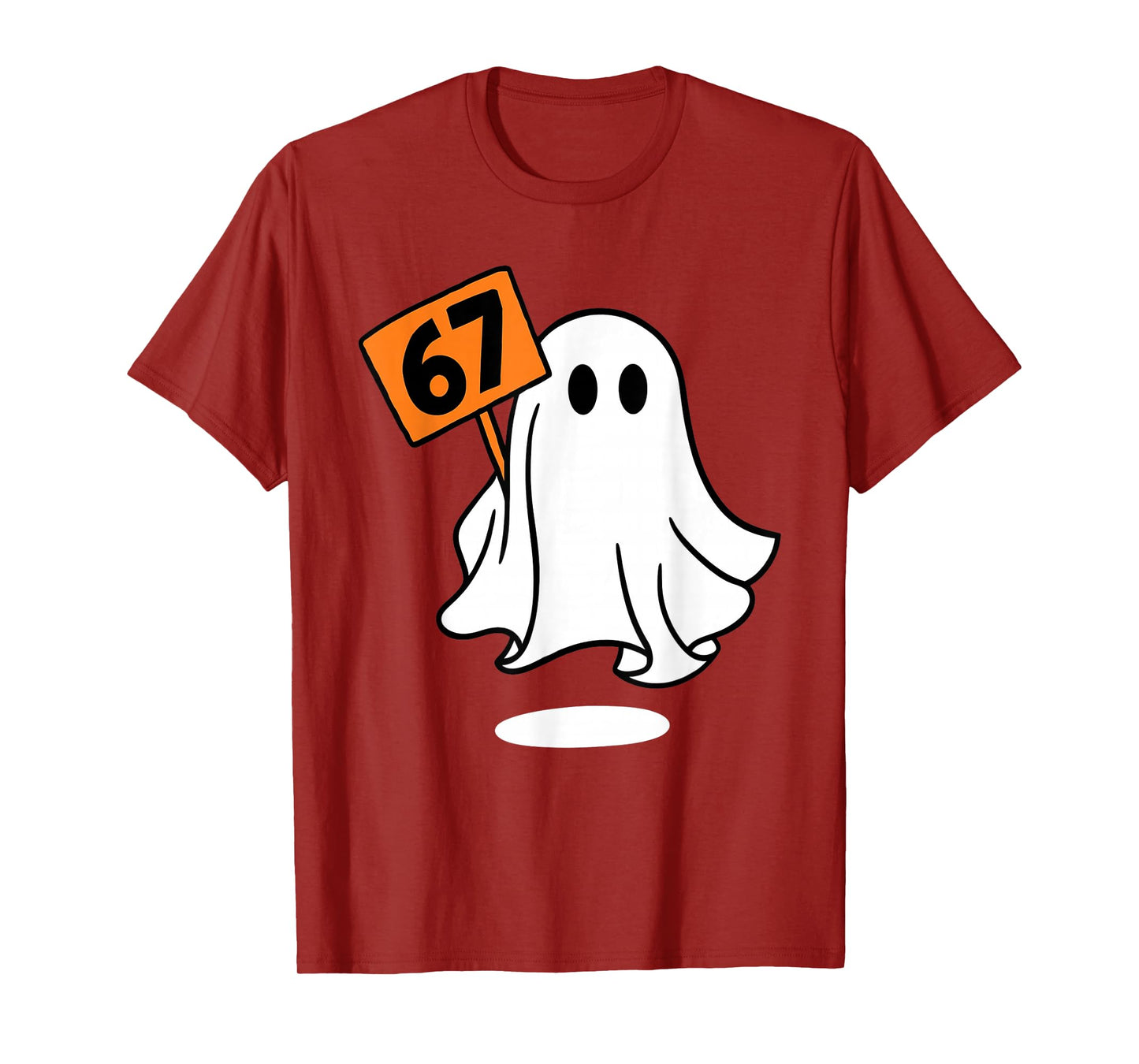 67 Meme Humor 6-7 Funny SixSeven Ghost Halloween T-Shirt