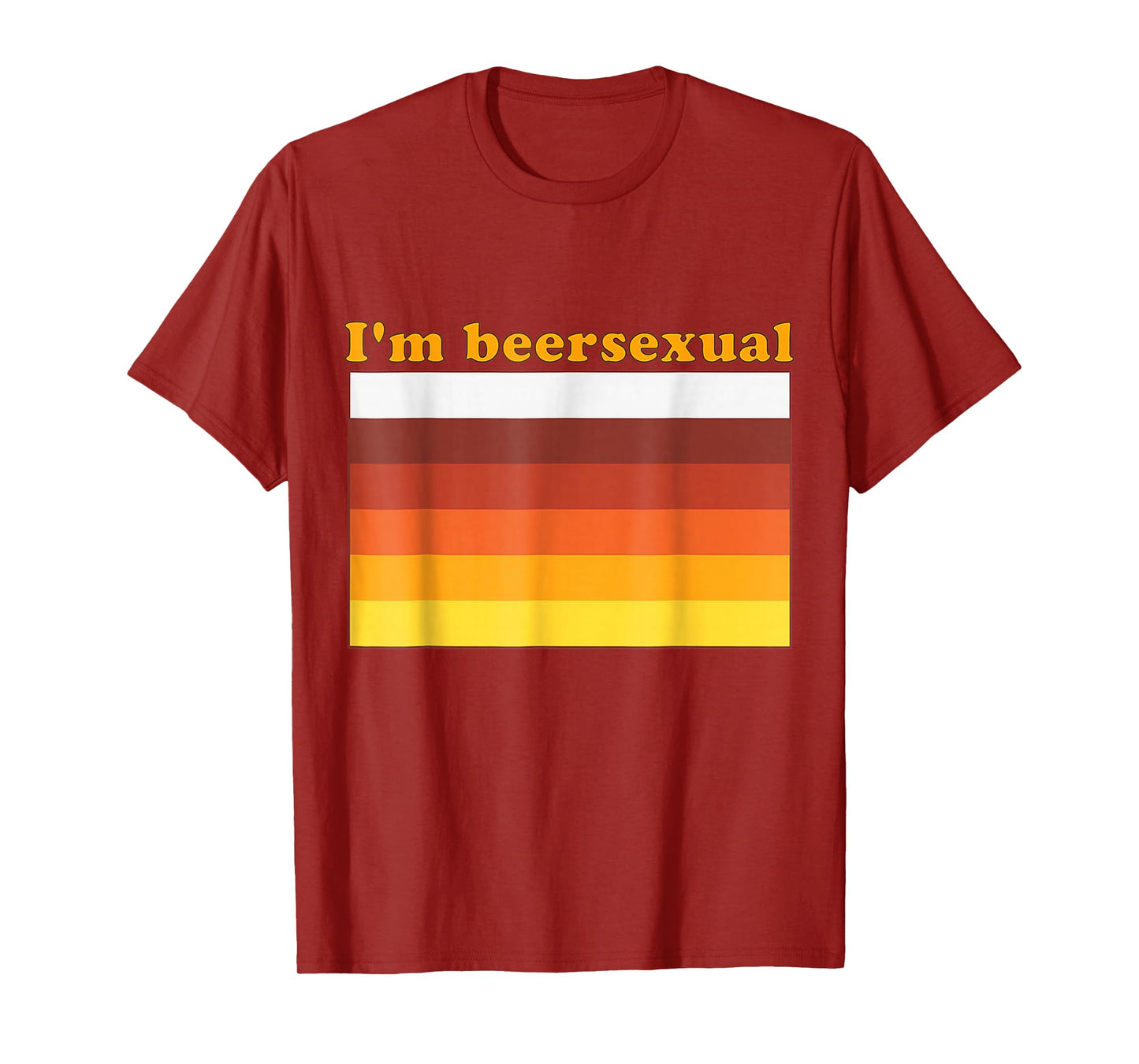 I'm Beersexual Beer Drinking LGBTQ Pride Design T-Shirt