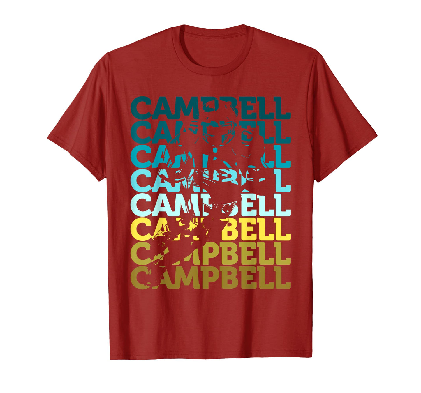 Campbell Football Fan Offensive Tackle Gear T-Shirt