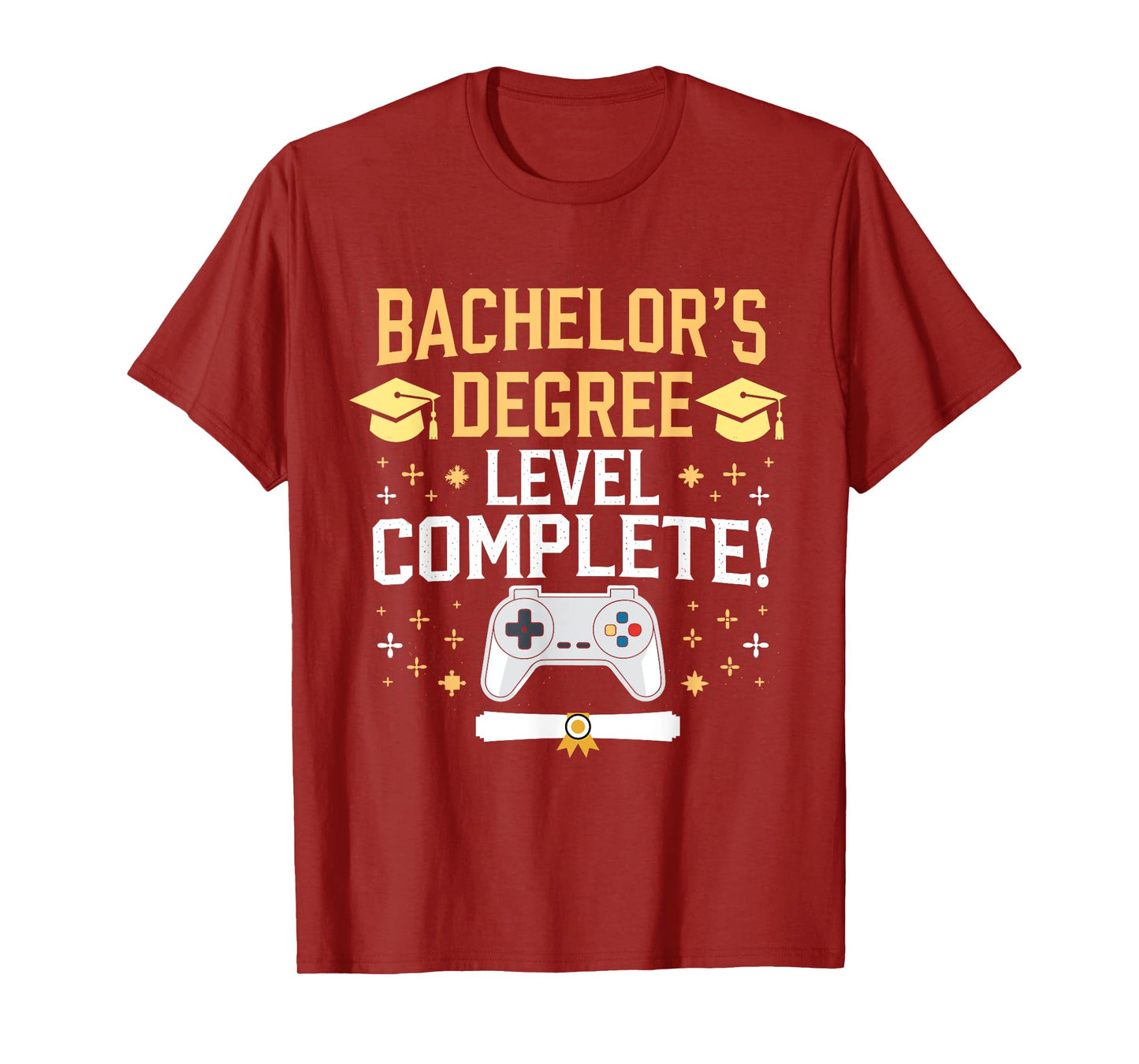 Bachelor's Degree Level Complete Gamer Officially Graduated T-Shirt