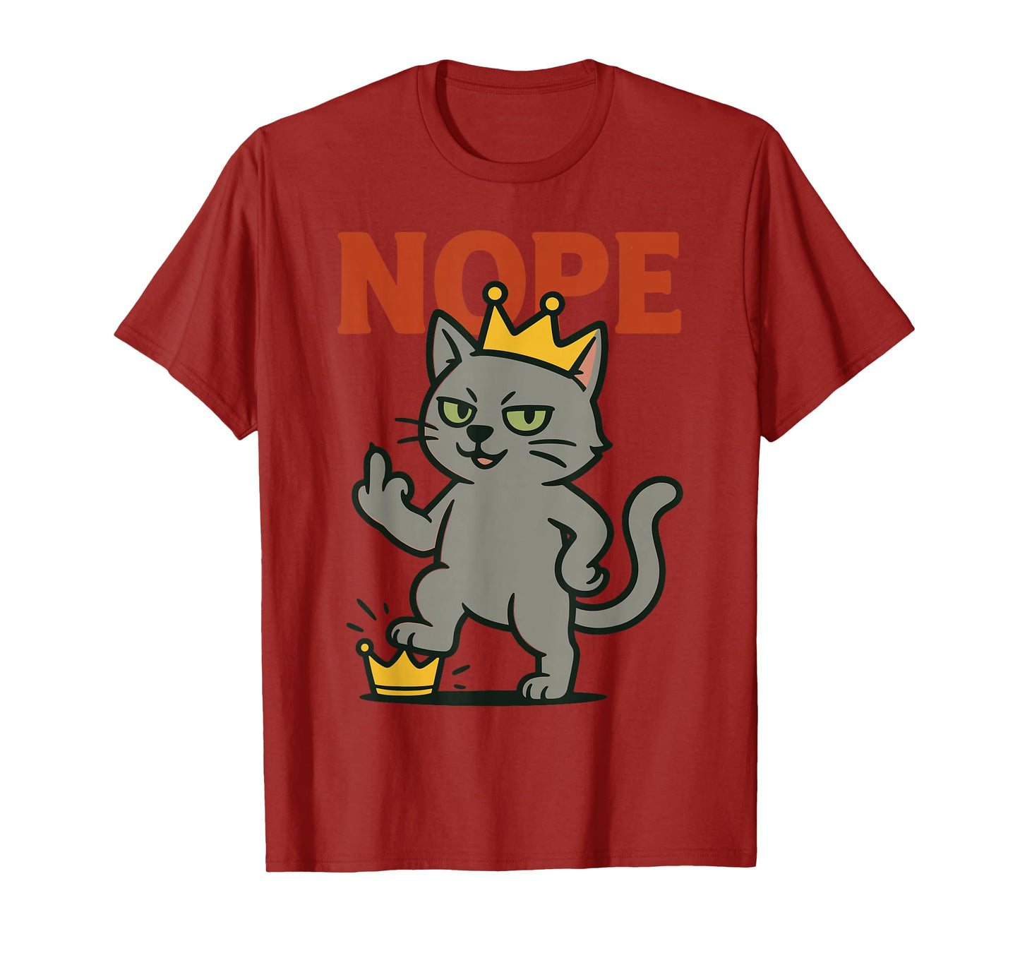 No Kings Nope Retro American Freedom Design T-Shirt