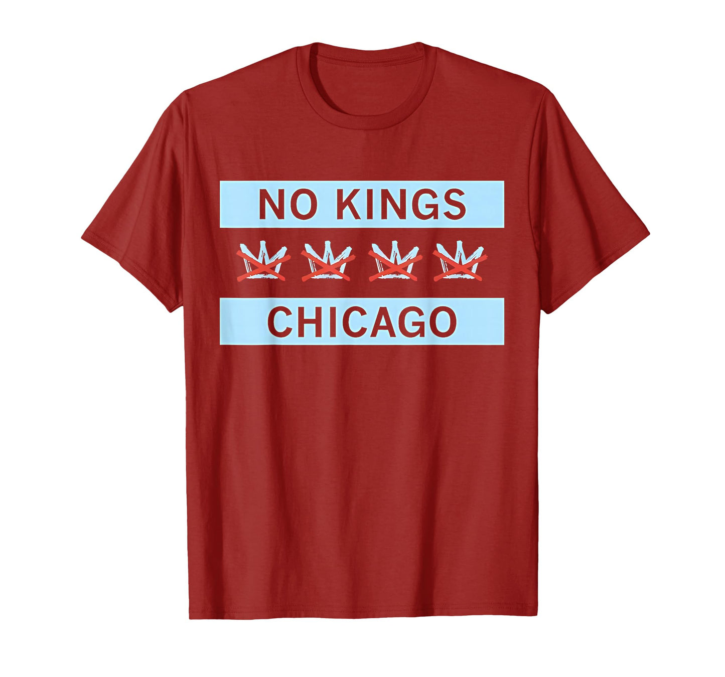 No Kings Chicago Flag T-Shirt
