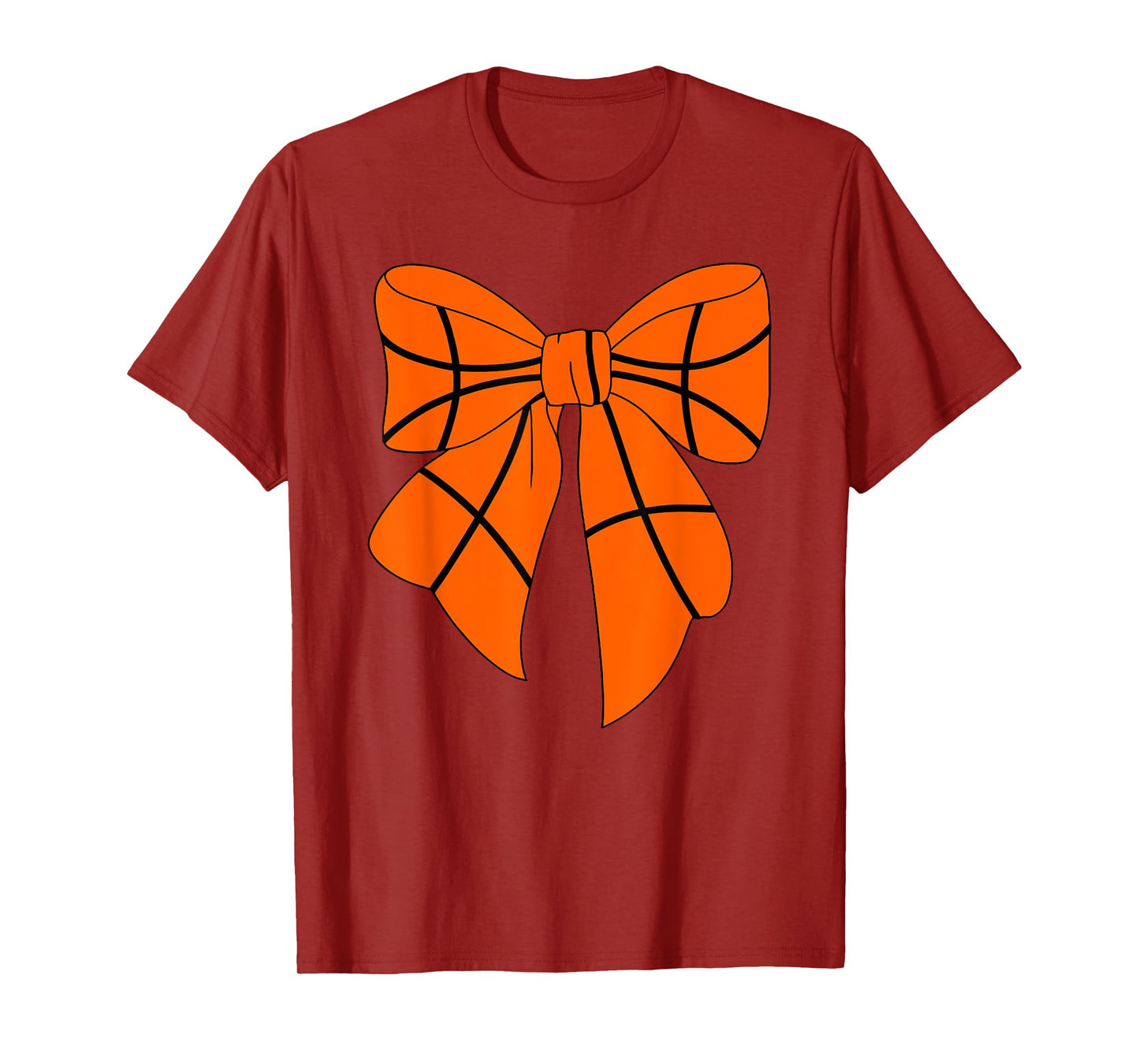 Cute Basketball Coquette Bow For Women Basketball Mom Mama T-Shirt
