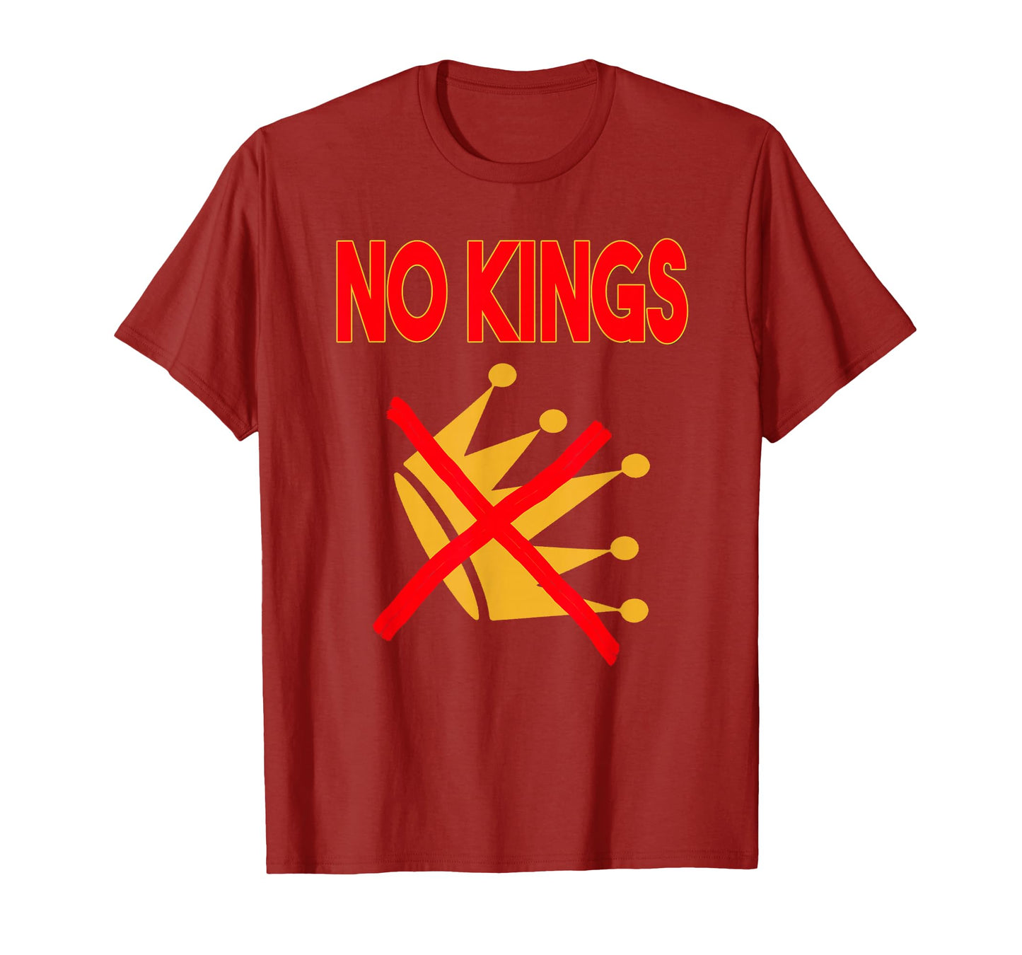 No Kings Patriotic Men Women Liberty No Kings in America T-Shirt