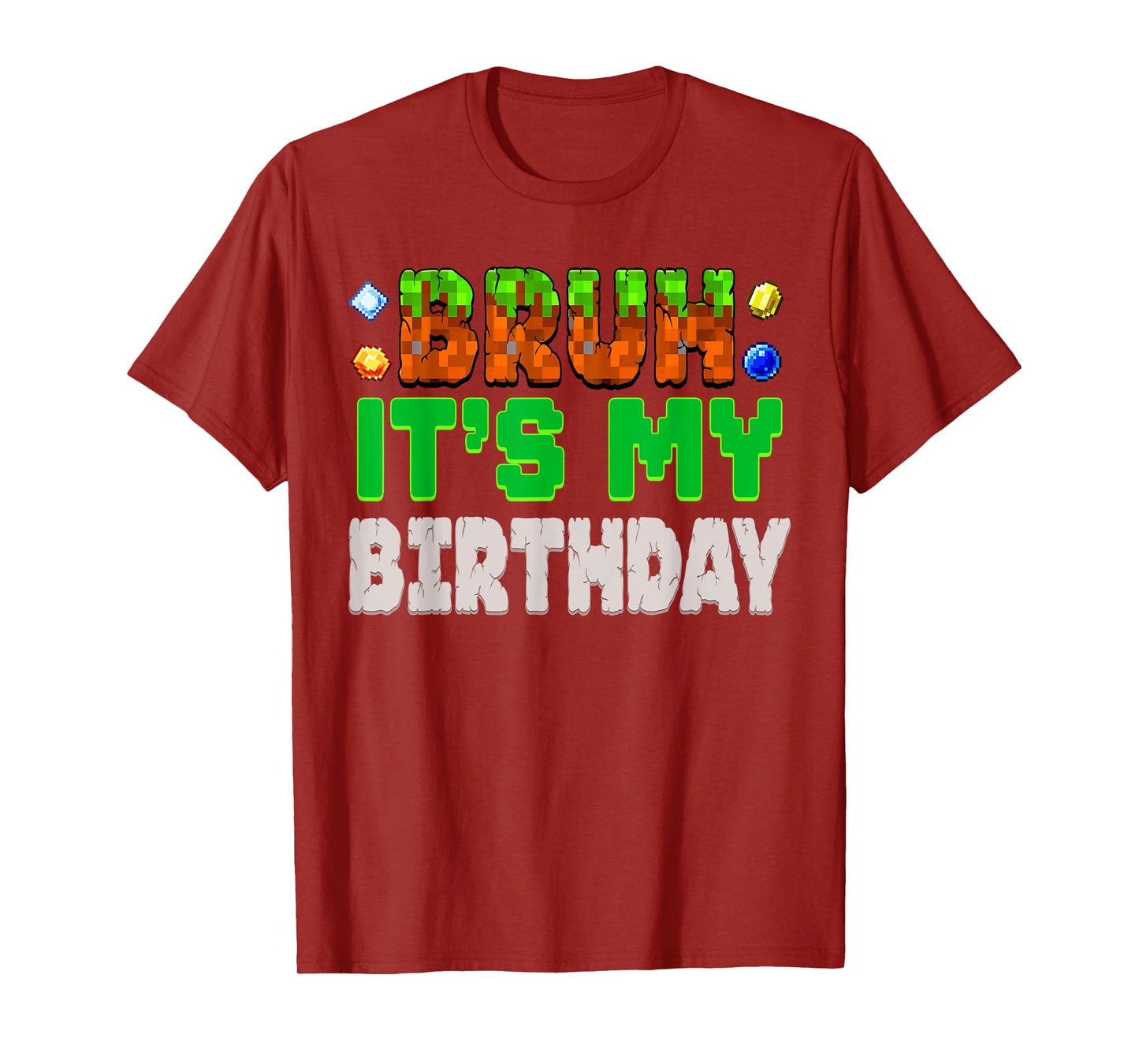 Birthday Boy Shirt It's My Birthday Video Game Pixel Number T-Shirt