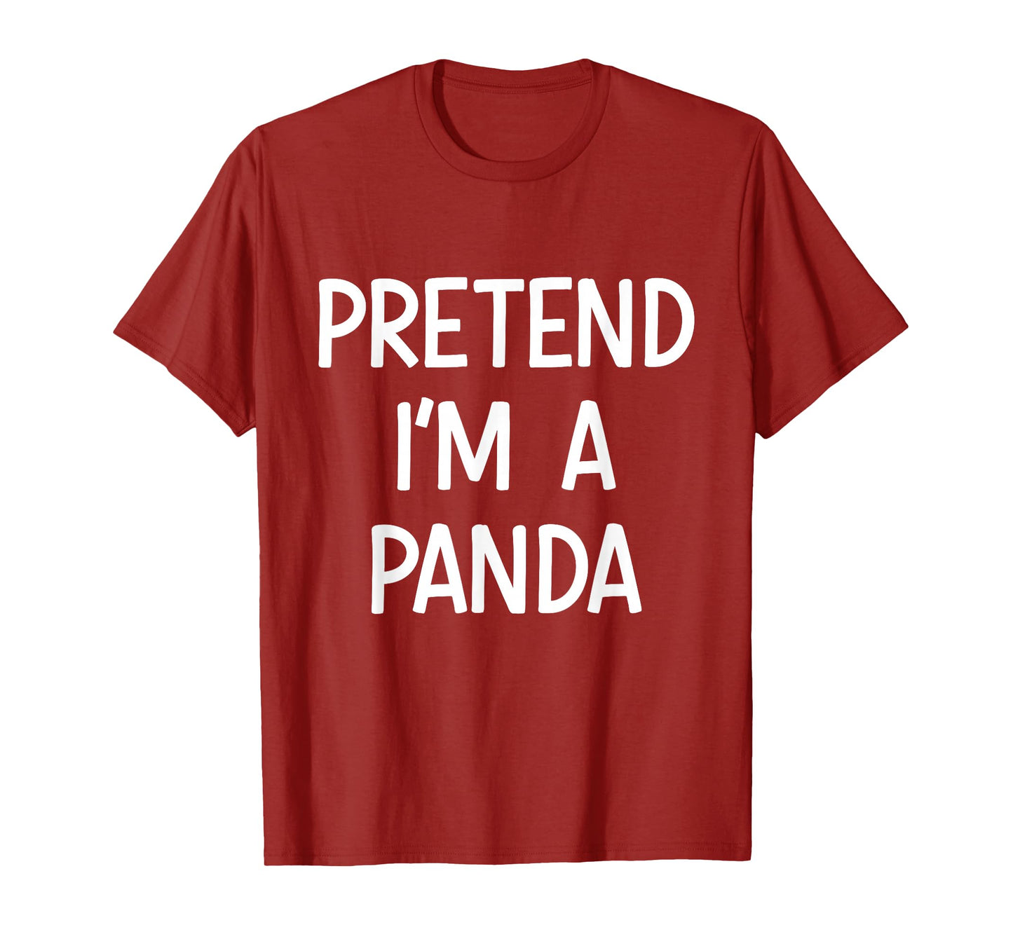 Pretend Im a Panda Costume Halloween T-Shirt