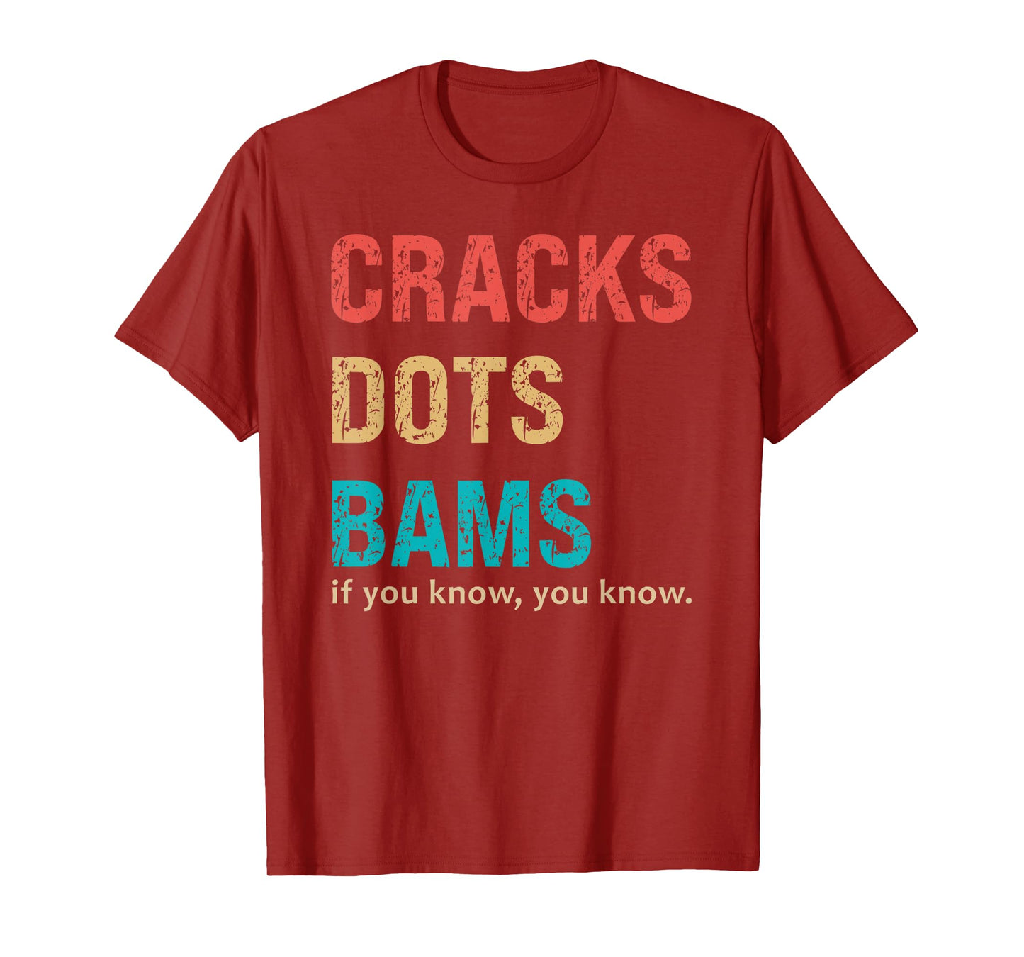 Mahjong, Cracks Dots Bams, Funny Mahjong T-Shirt