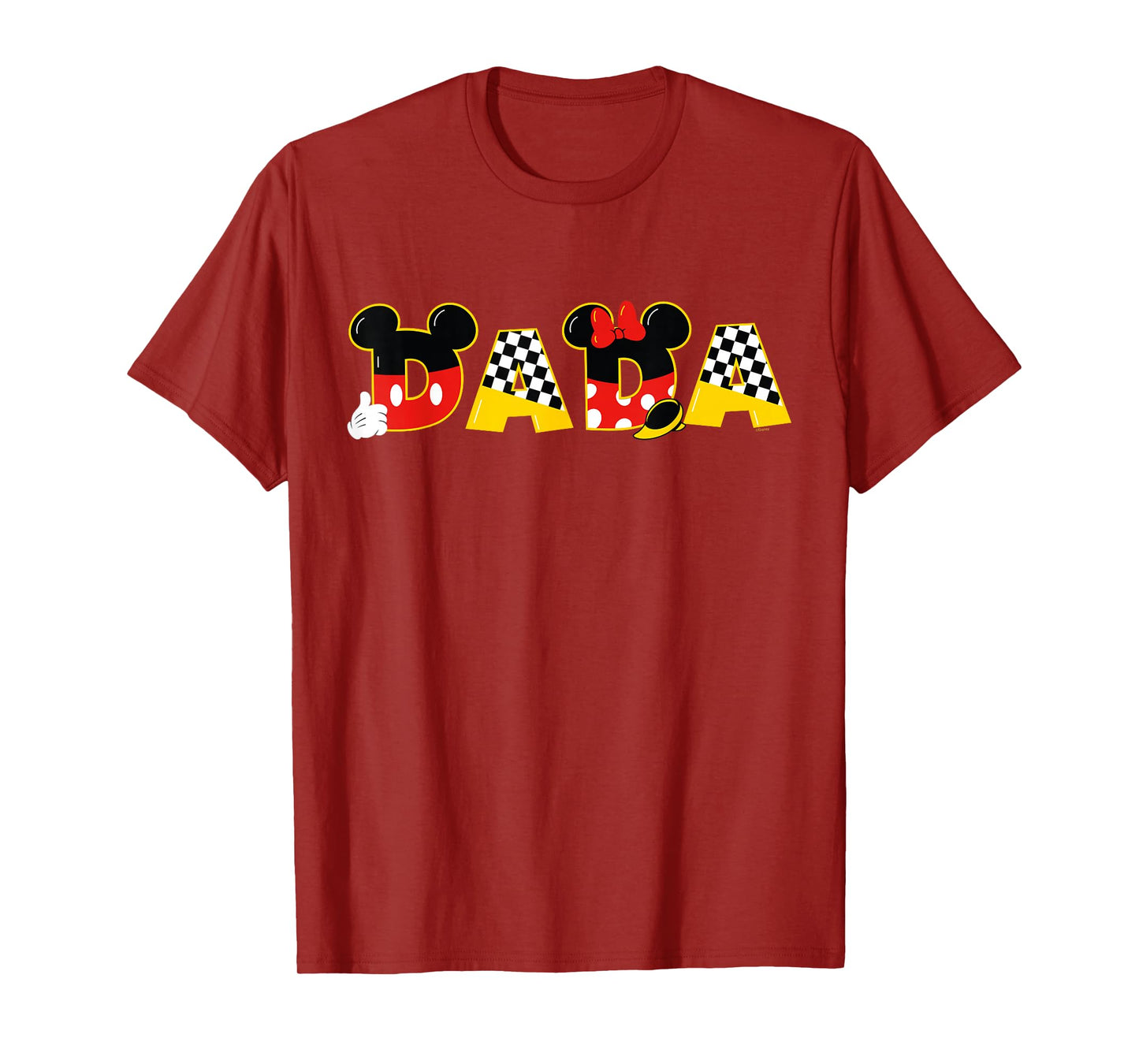 Disney Mickey Minnie Dada Father's Day Birthday Family Trip T-Shirt