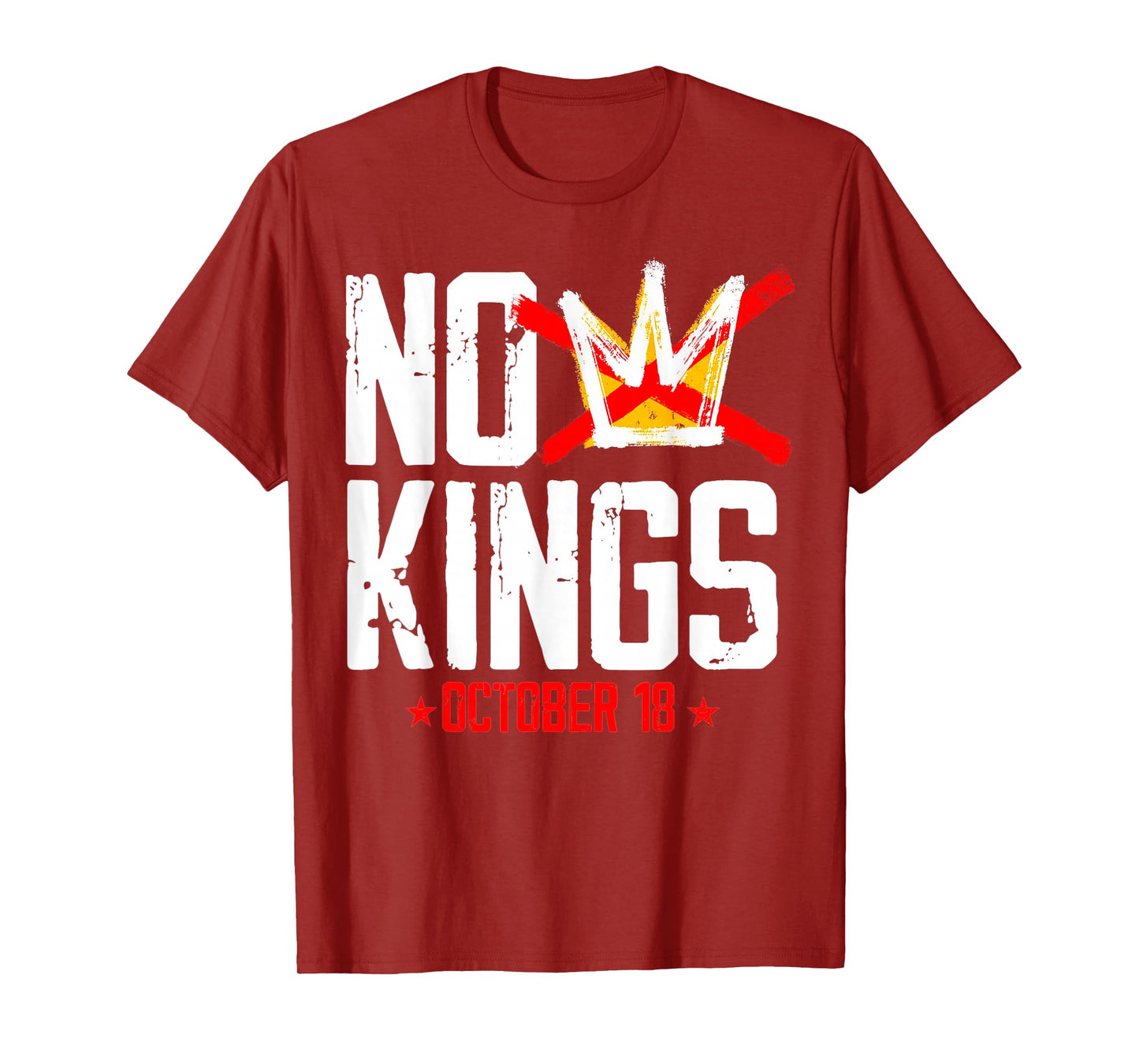 No Kings October 18 in America Serve No Kings Patriotic T-Shirt