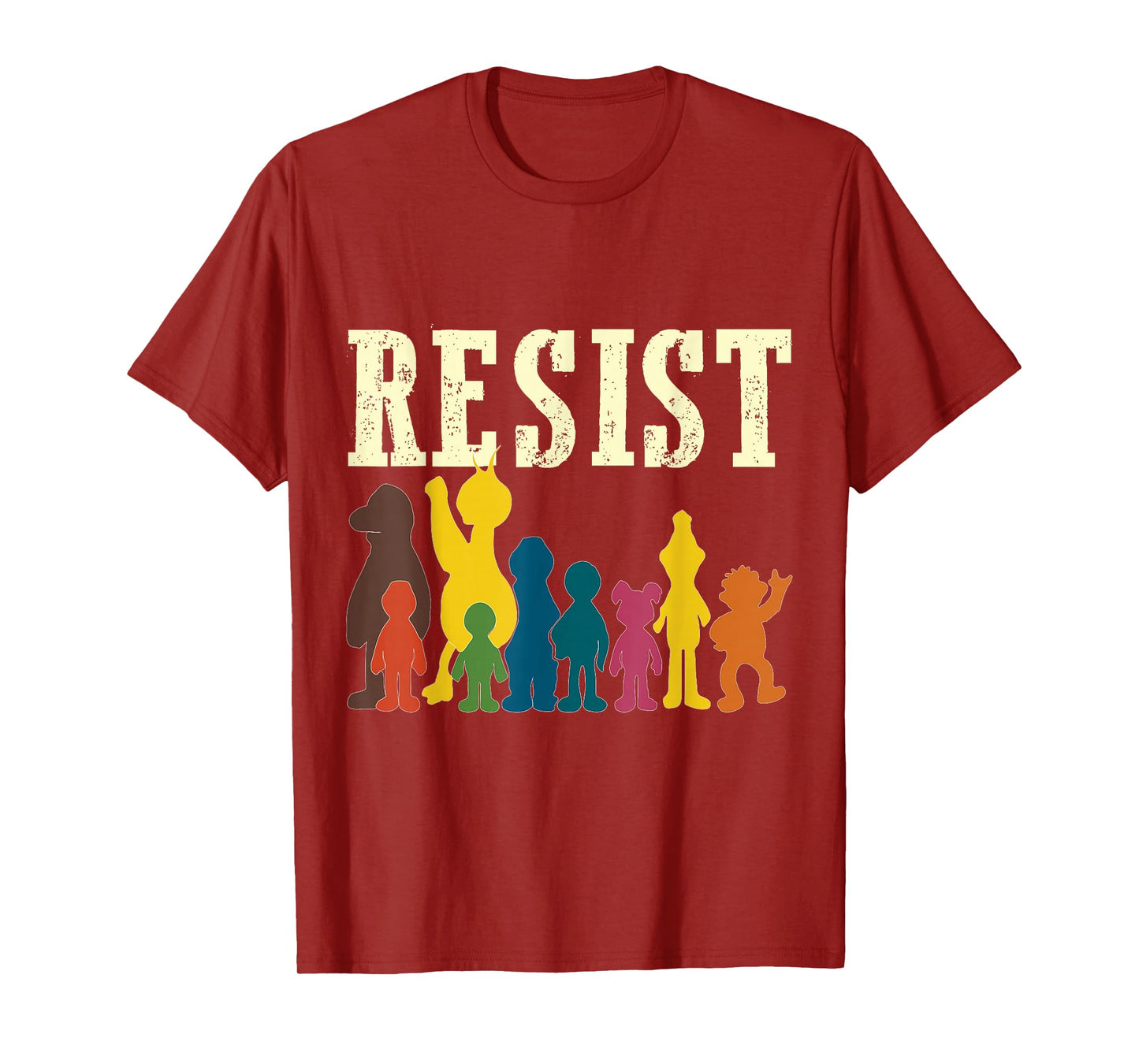 Save Resist Political Protest Rainbow Character Colours T-Shirt