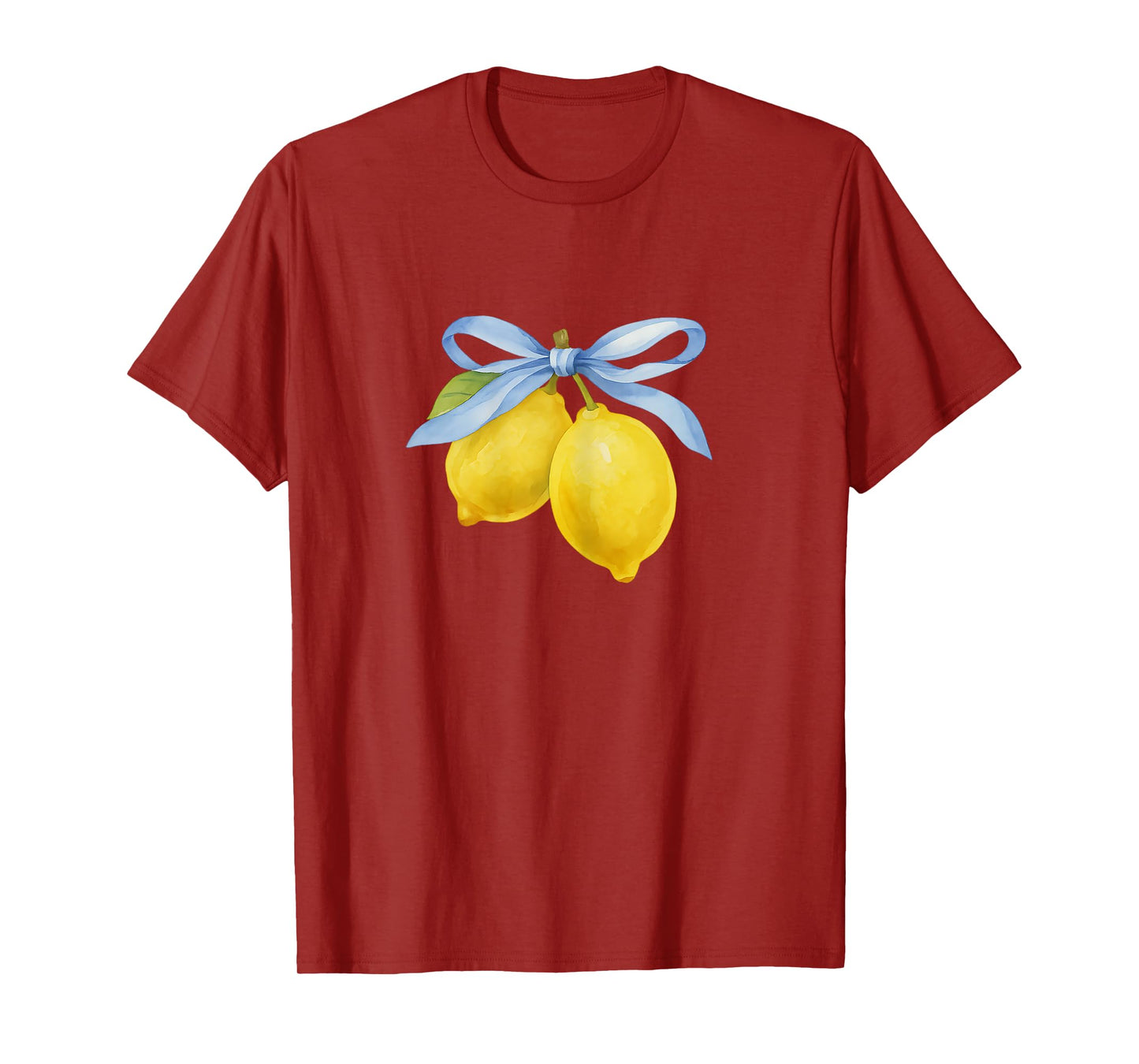 Lemon Graphic Tees for Women Girls Fruit Coquette Bow y2k T-Shirt