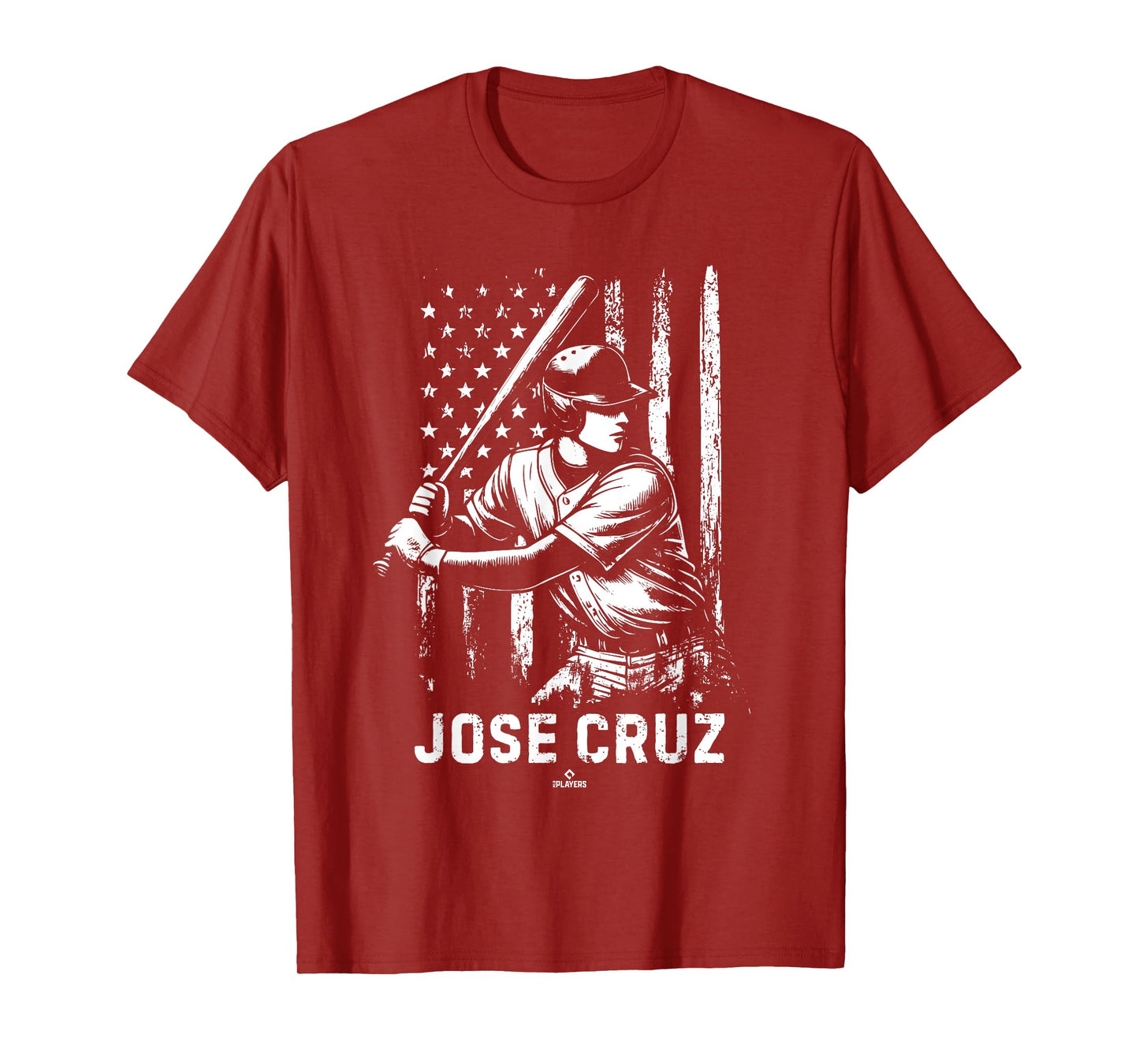 Player Illustration Flag Jose Cruz Prospect Baseball Fan T-Shirt