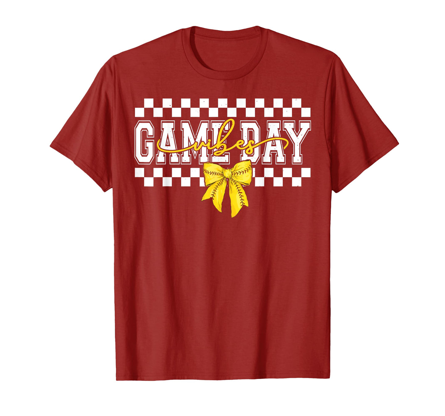 Game Day Vibes Coquette Bow Softball Mama Softball Girl T-Shirt