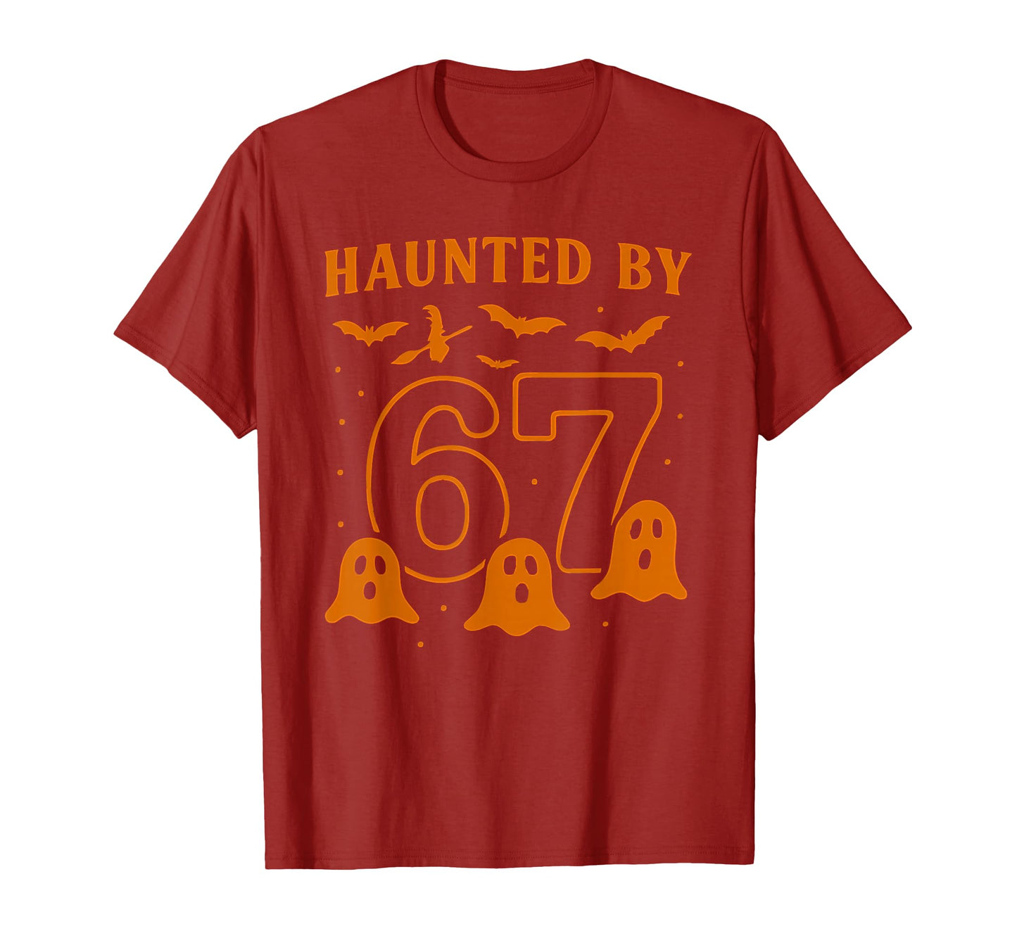 Haunted by 67 Meme Halloween Ghost Graphic T-Shirt