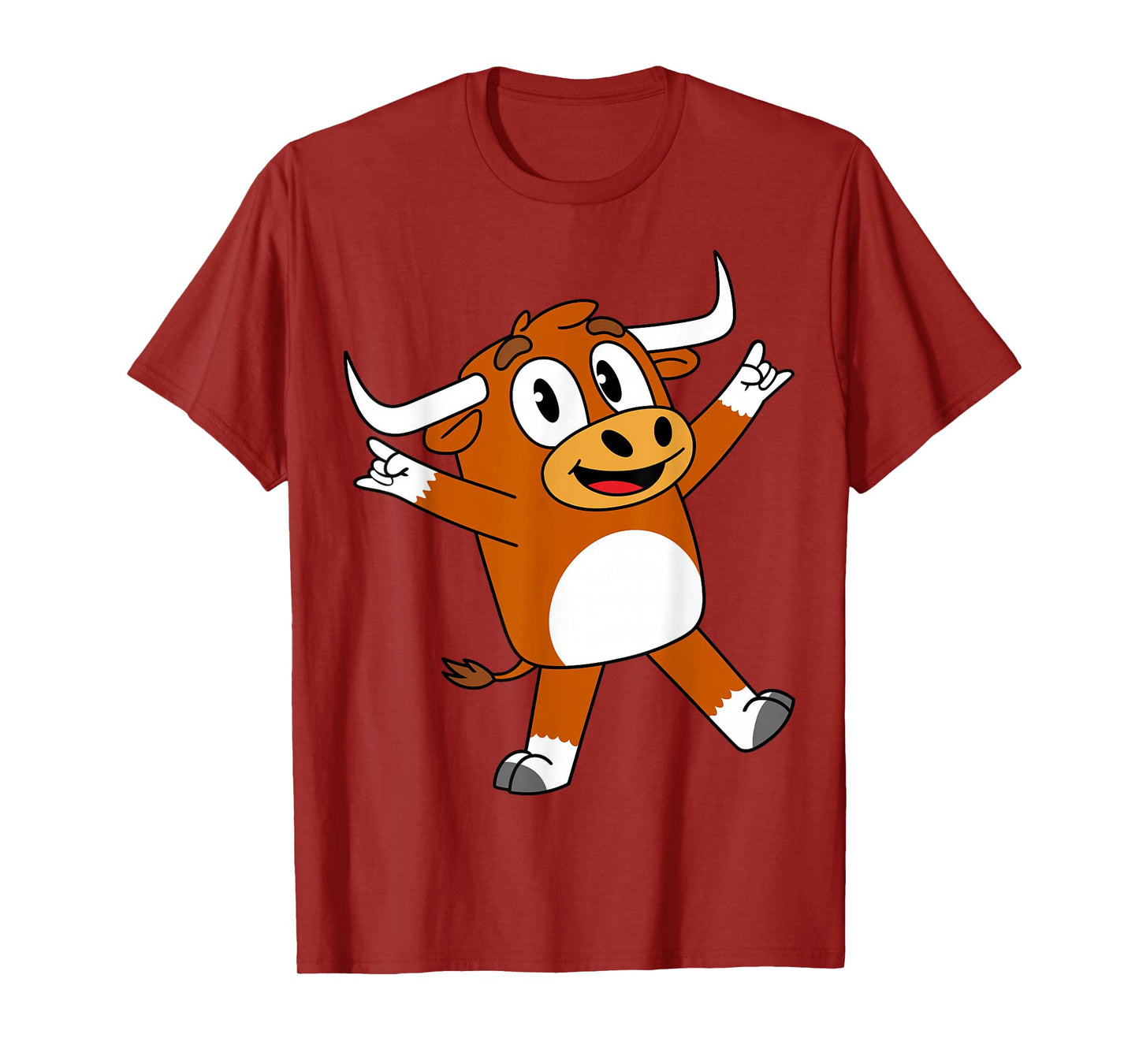 Funny Cartoon Bull for Youth Toddler Kids Boys Girls T-Shirt