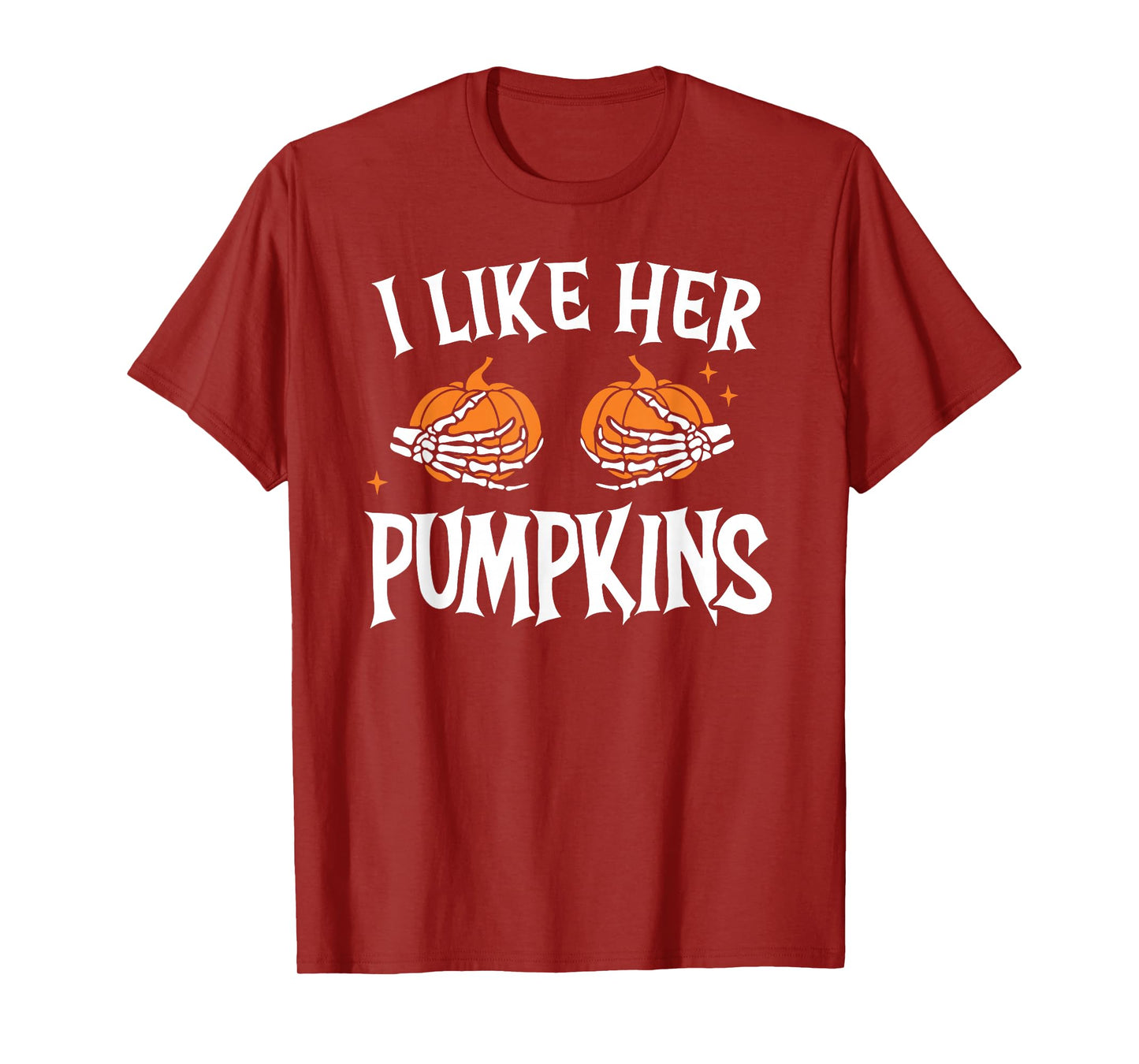 I Like Her Pumpkins I Like His Broomstick Halloween Couple T-Shirt