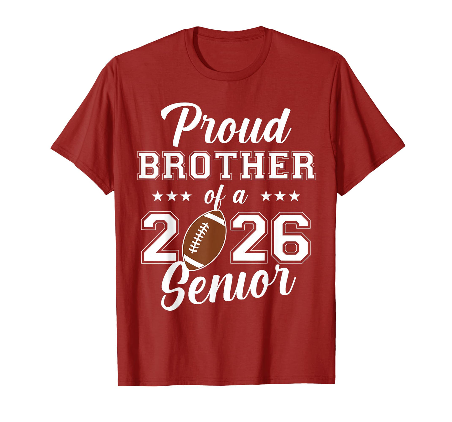 Senior Football Brother Class Of 2026 Graduation Graduate T-Shirt