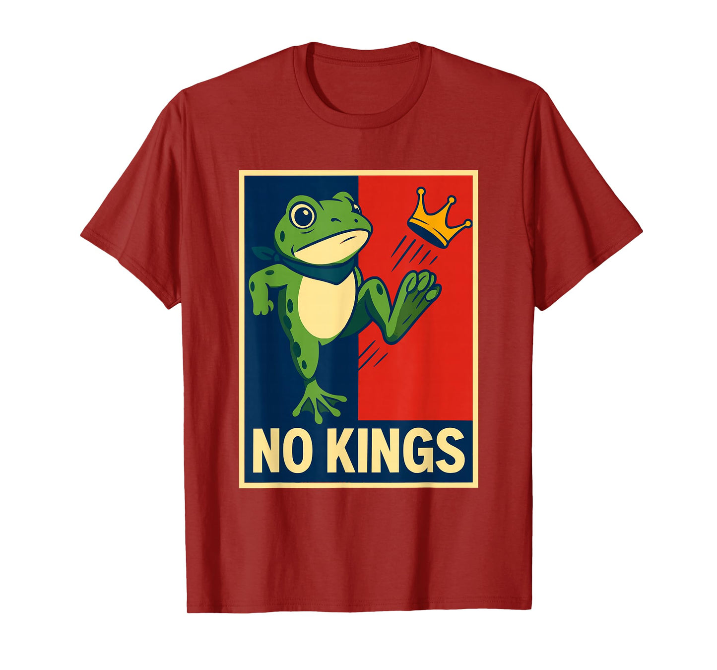 Vintage No Kings Just Frogs Portland Frog Protest Men Women T-Shirt