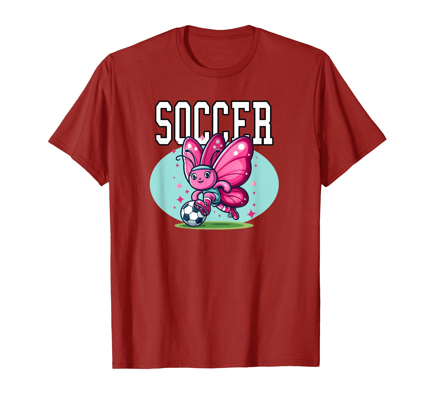 Soccer Butterfly Playing Soccer T-Shirt