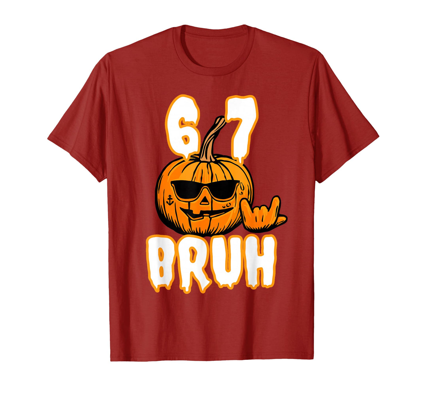 67 Halloween Meme Brain Rot Costume Kids 6-7 Six Seven Boys T-Shirt