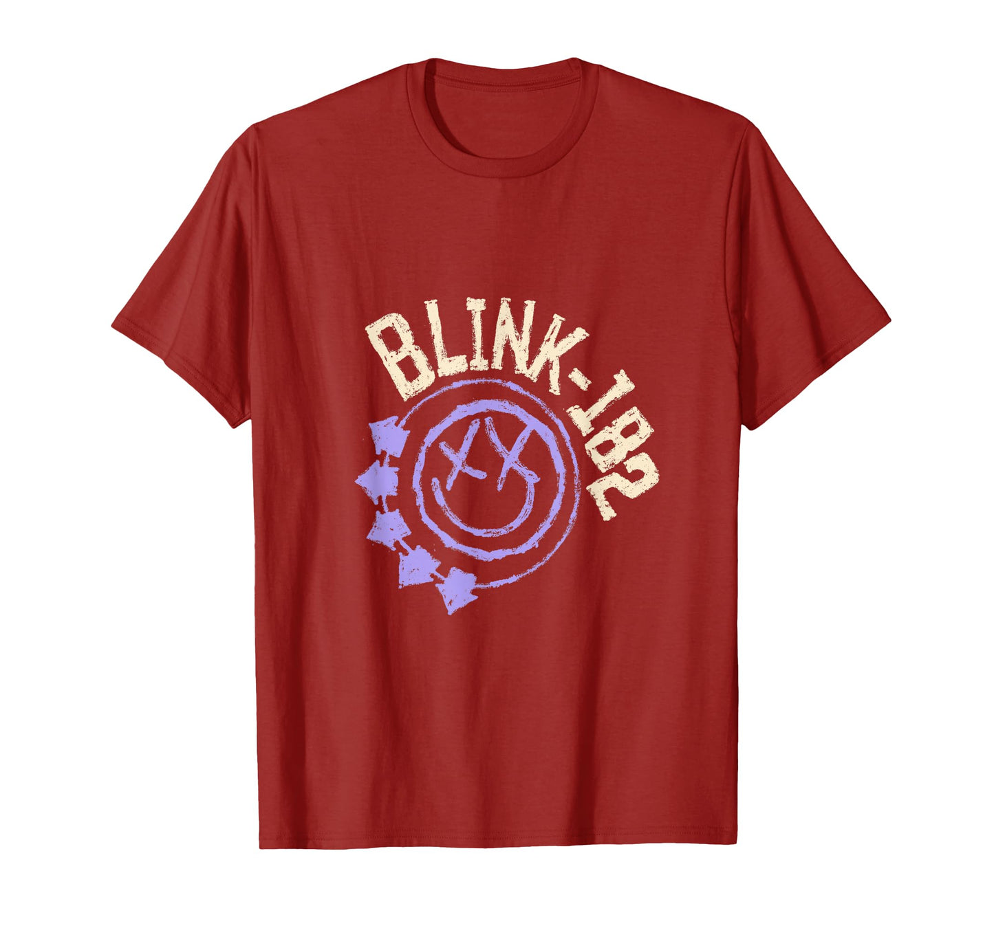 Official Blink-182 Purple Smiley Logo T-Shirt