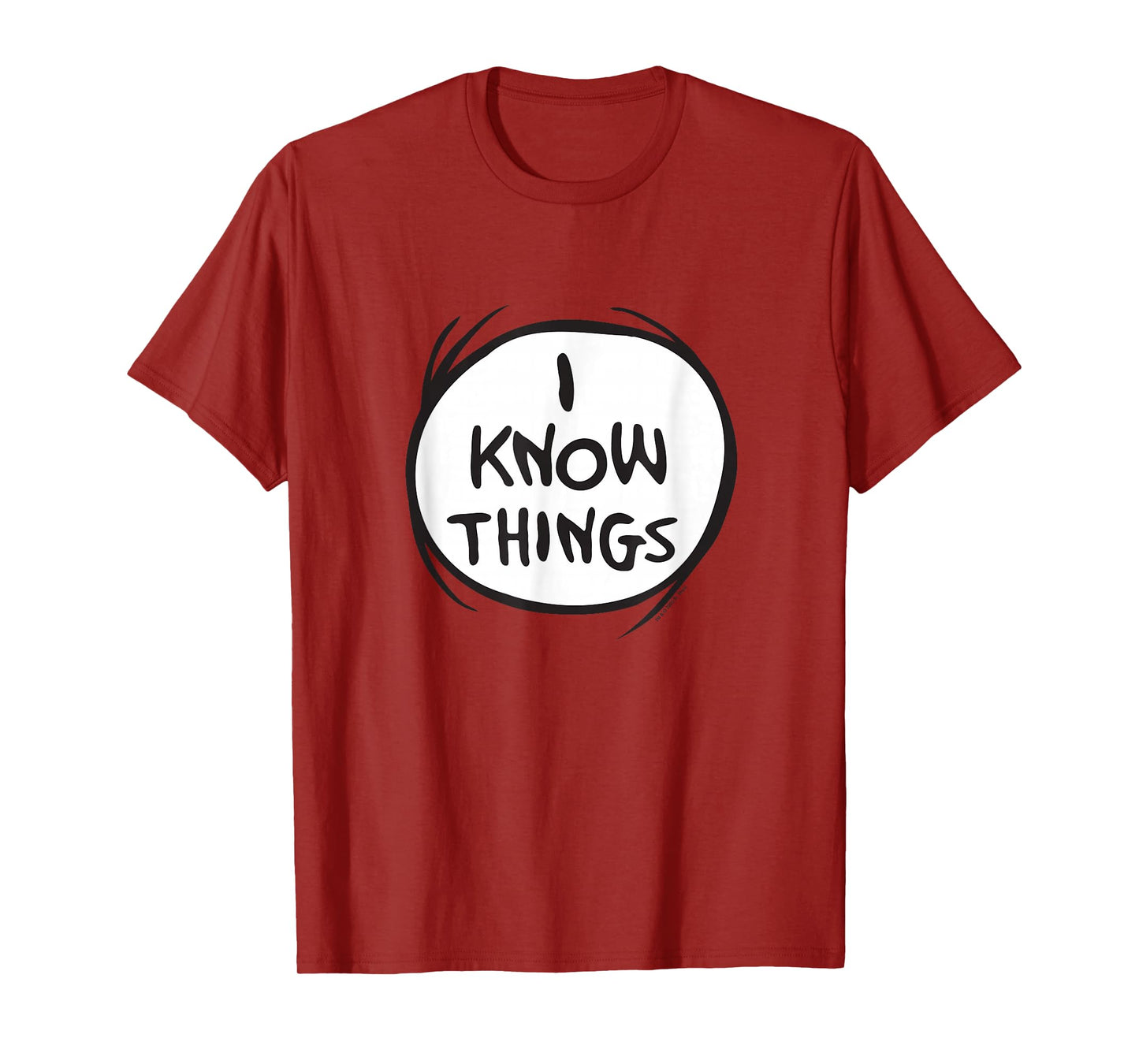 Dr. Seuss Cat In The Hat I Know Things Color Option T-Shirt