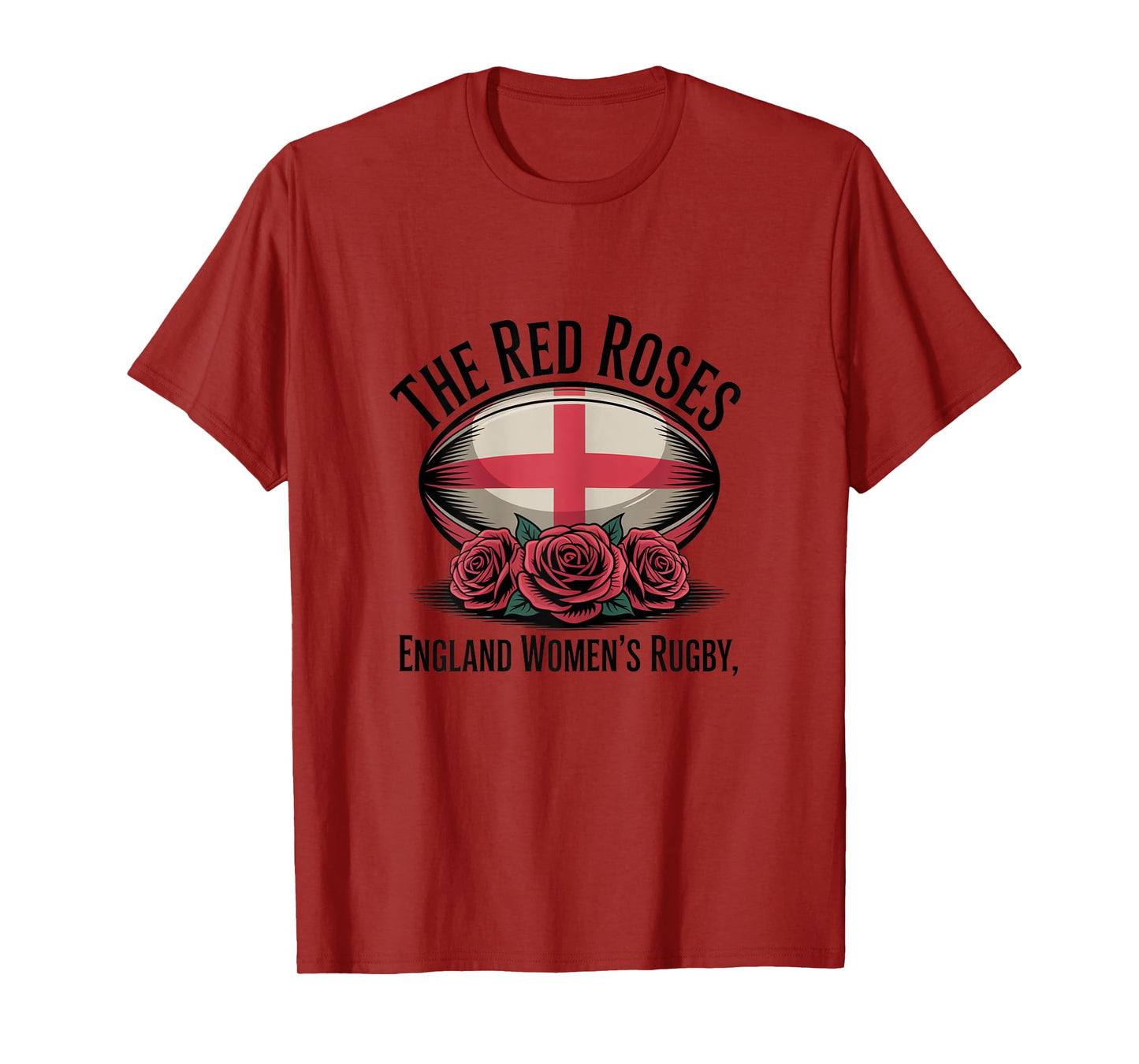 England Rugby English Flag Rugby England women The Red Roses T-Shirt