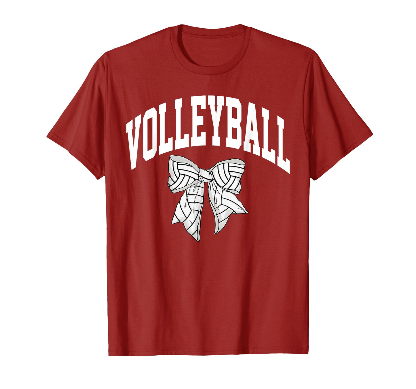 Volleyball Game Day Coquette Bow Volleyball Girls Women T-Shirt