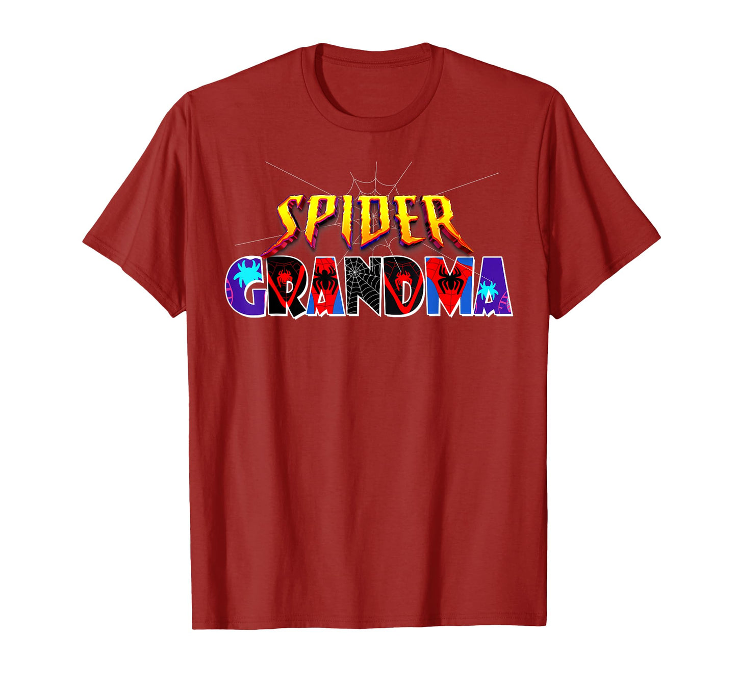 Spider Grandma Shirt Birthday Mothers Day Halloween Costumes T-Shirt