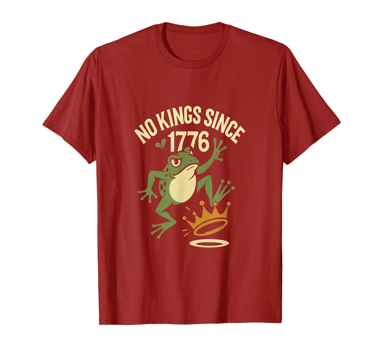 No Kings Since 1776 Frog – Funny Freedom Tee T-Shirt