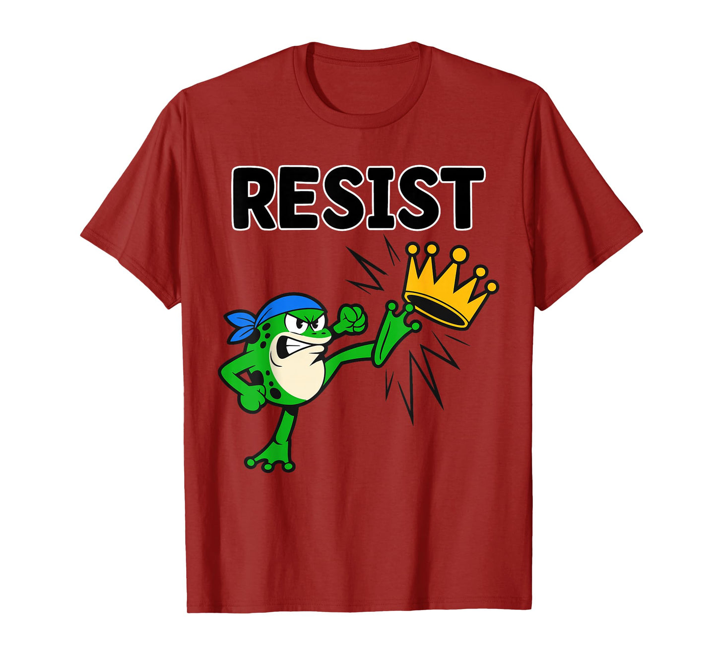 Resist Frog Protest No Kings in America Men Women Portland T-Shirt