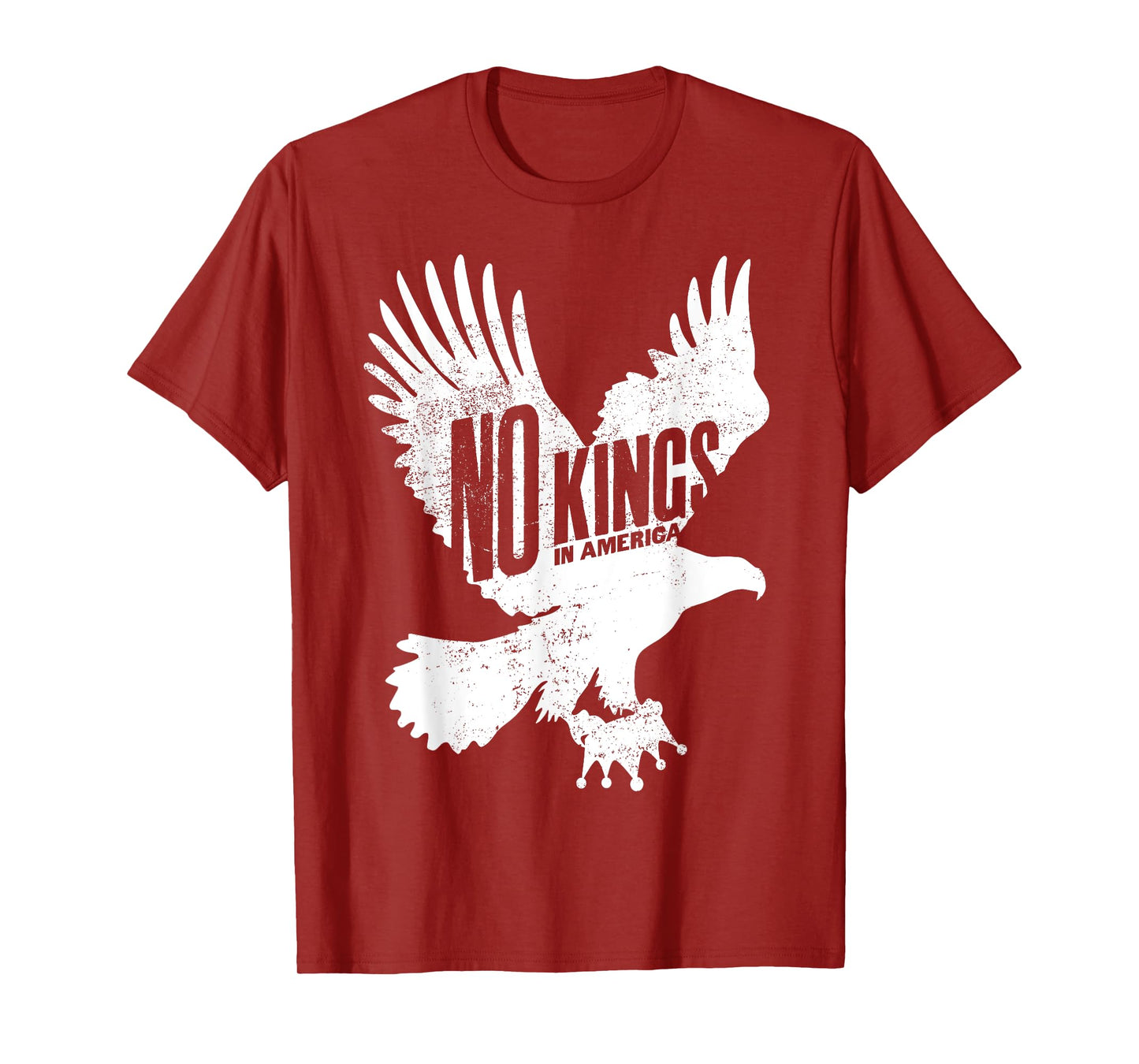 No Kings Protest Eagle Sign Vertical T-Shirt