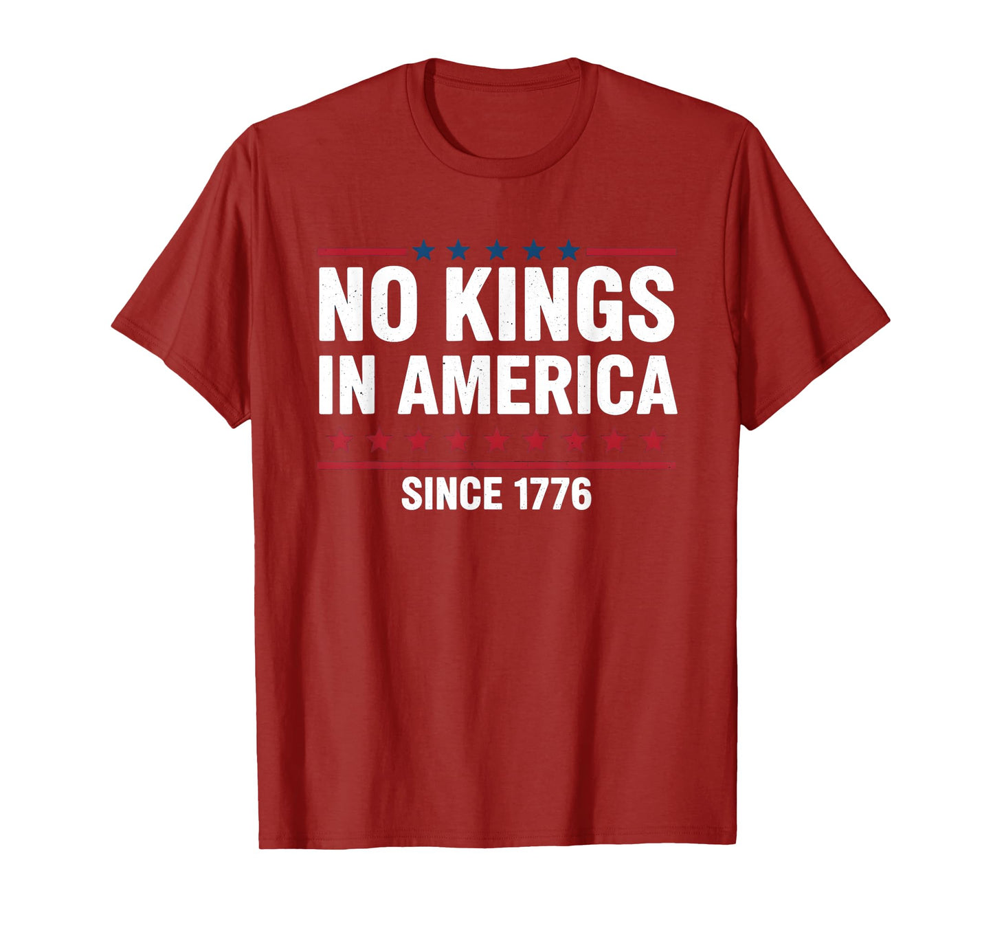 No Kings Since 1776 Democracy Protest No Kings Patriotic T-Shirt