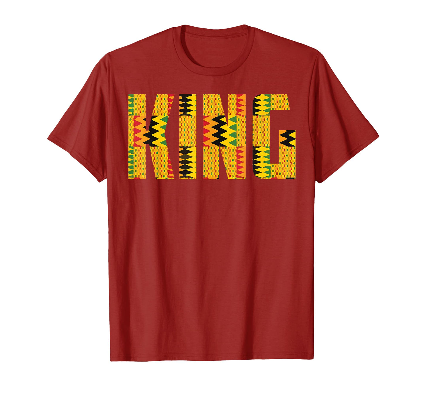 Funny African King Gift For Men Boys Cool Kente Cloth Lover T-Shirt