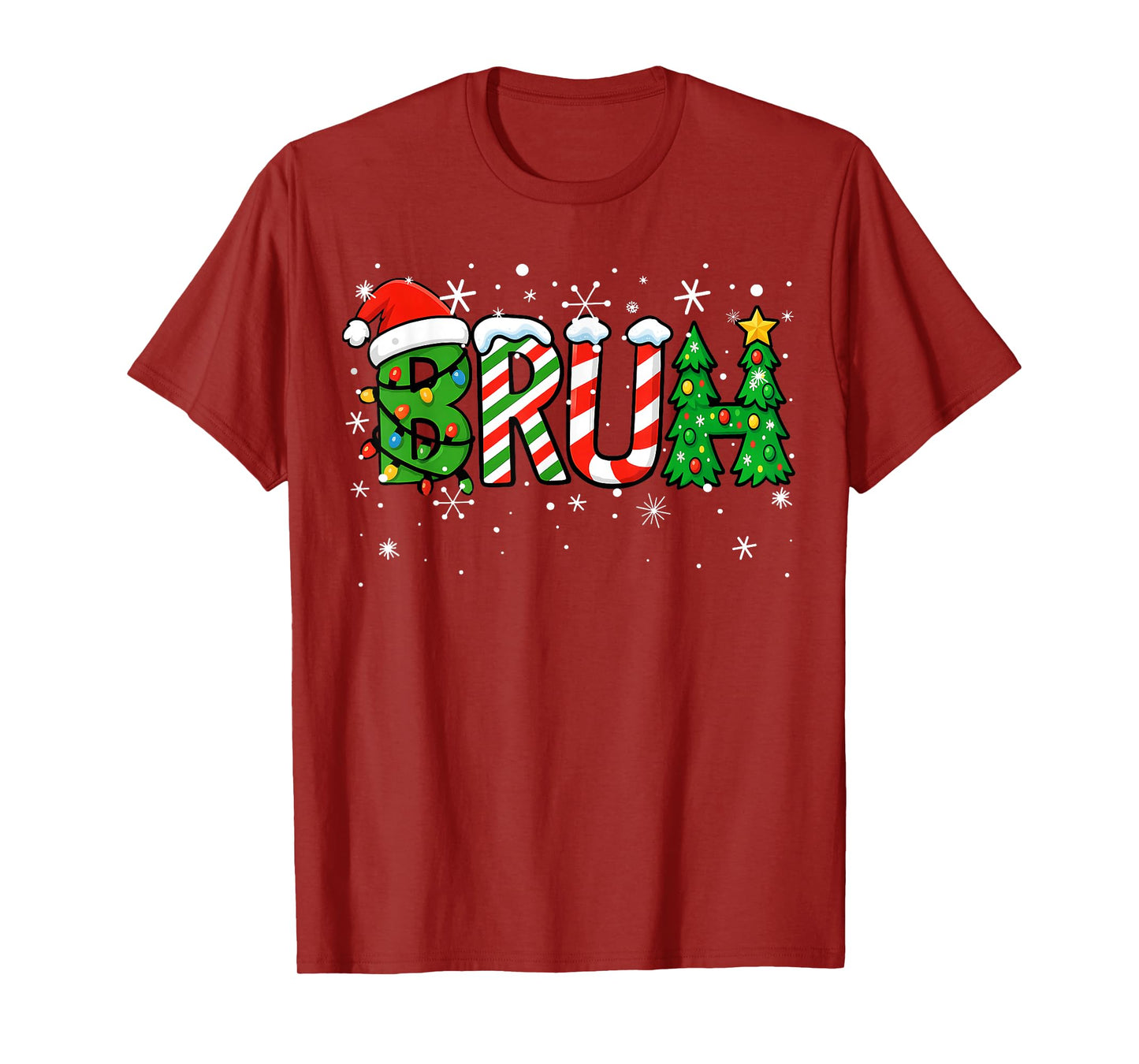 Christmas Shirts for Kids Boys Bruh Funny Christmas Teens T-Shirt