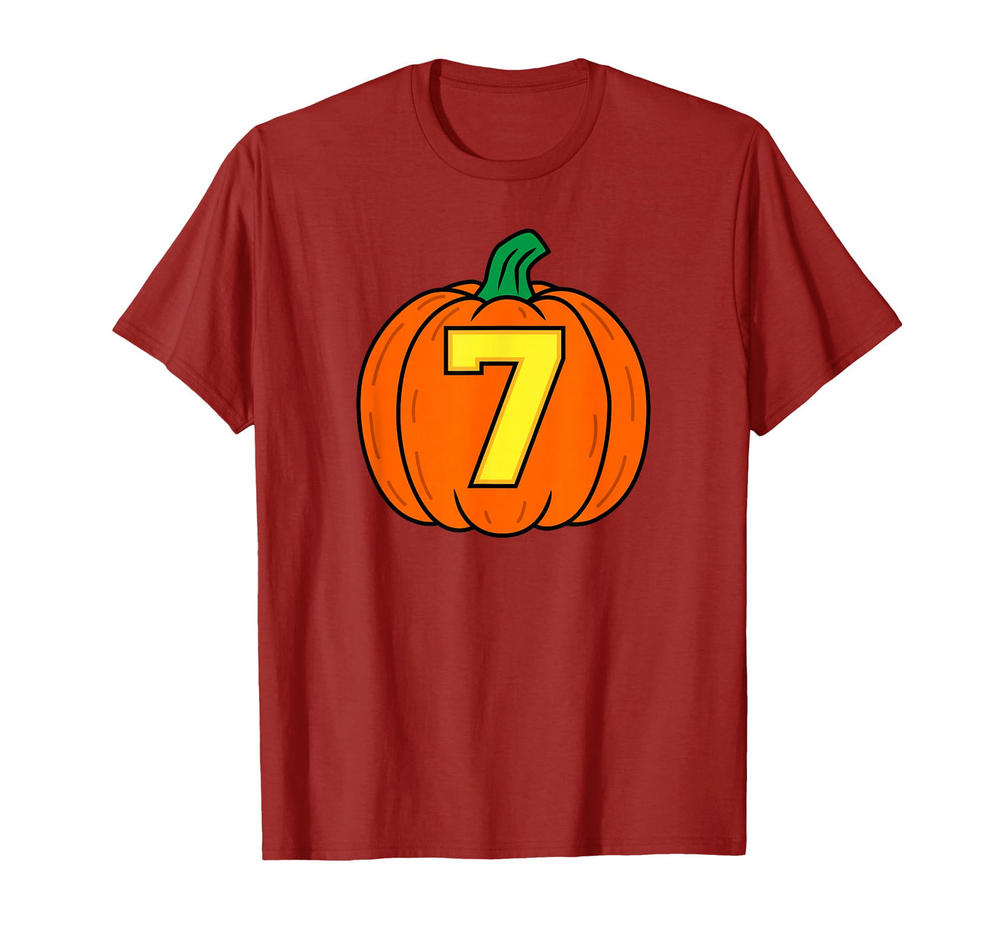 Halloween Number 7 Pumpkin Costume T-Shirt